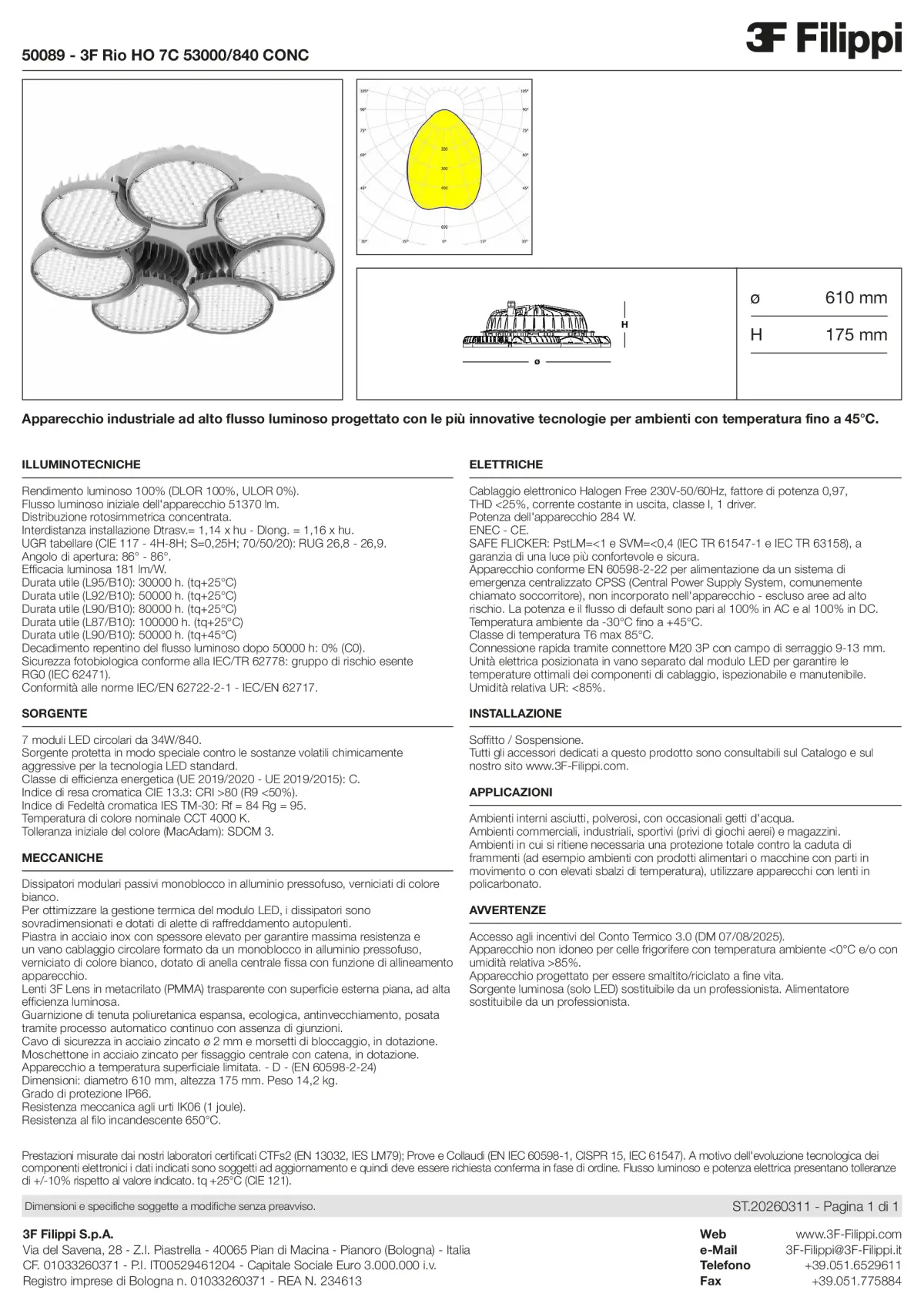 50089 - 3F Rio HO 7C 53000-840 CONC - Datasheet - it