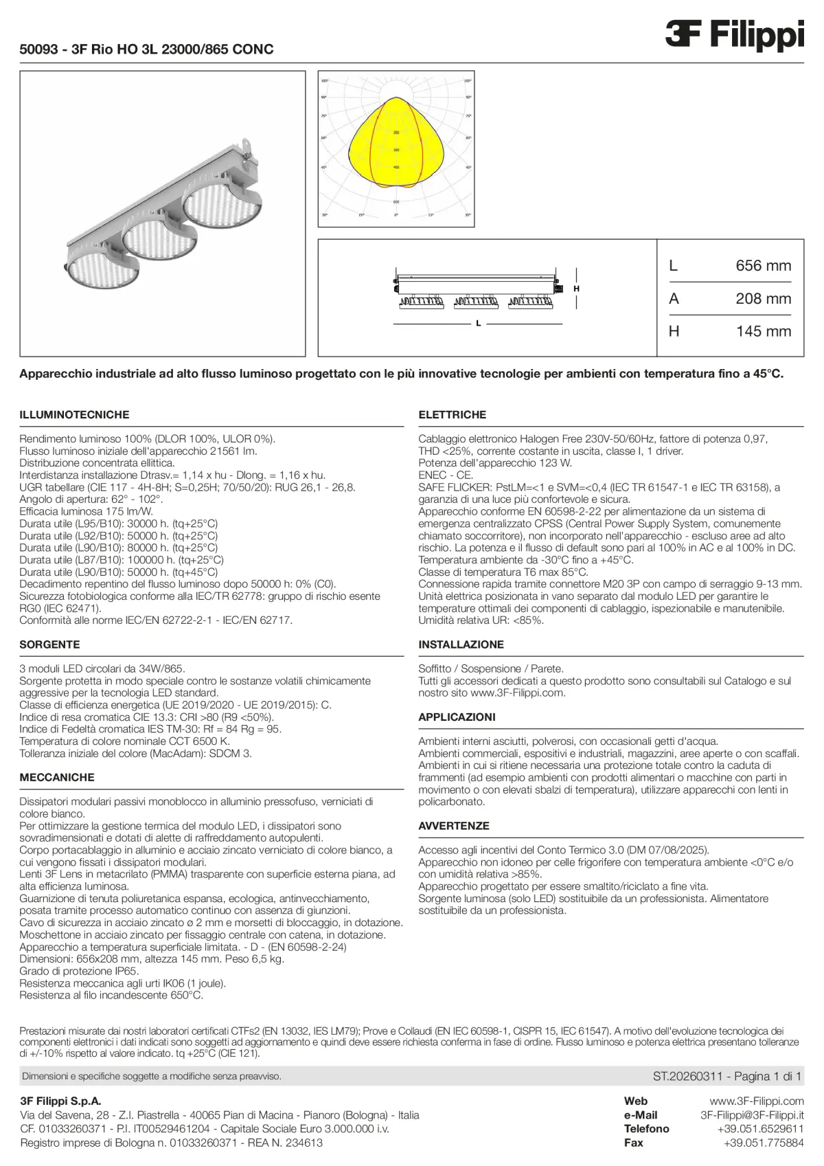 50093 - 3F Rio HO 3L 23000-865 CONC - Datasheet - it