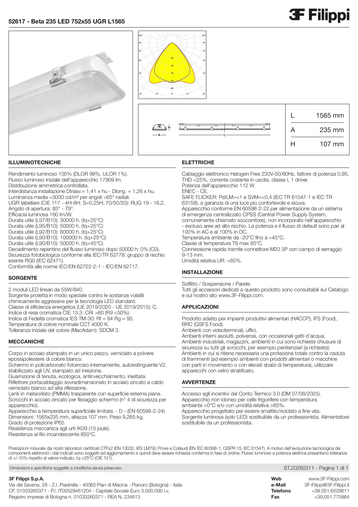 52617 - Beta 235 LED 752x55 UGR L1565 - Datasheet - it