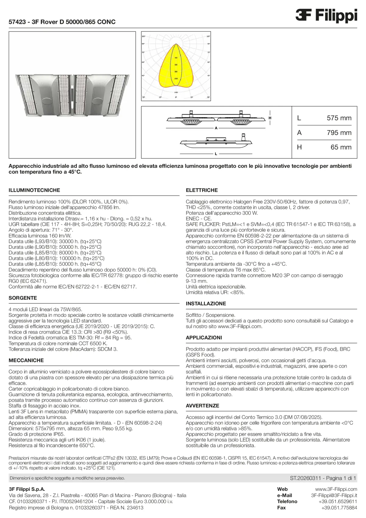 57423 - 3F Rover D 50000-865 CONC - Datasheet - it