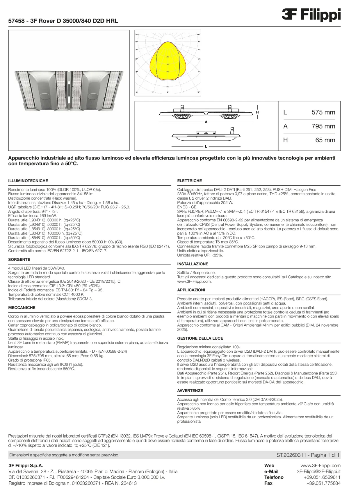 57458 - 3F Rover D 35000-840 D2D HRL - Datasheet - it