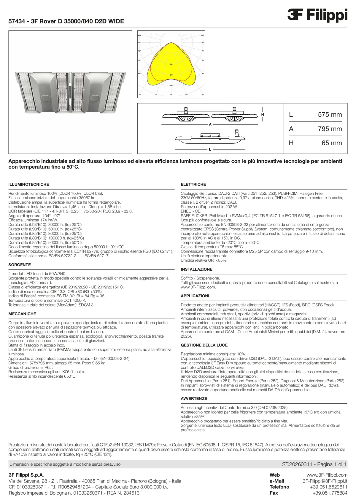 57434 - 3F Rover D 35000-840 D2D WIDE - Datasheet - it