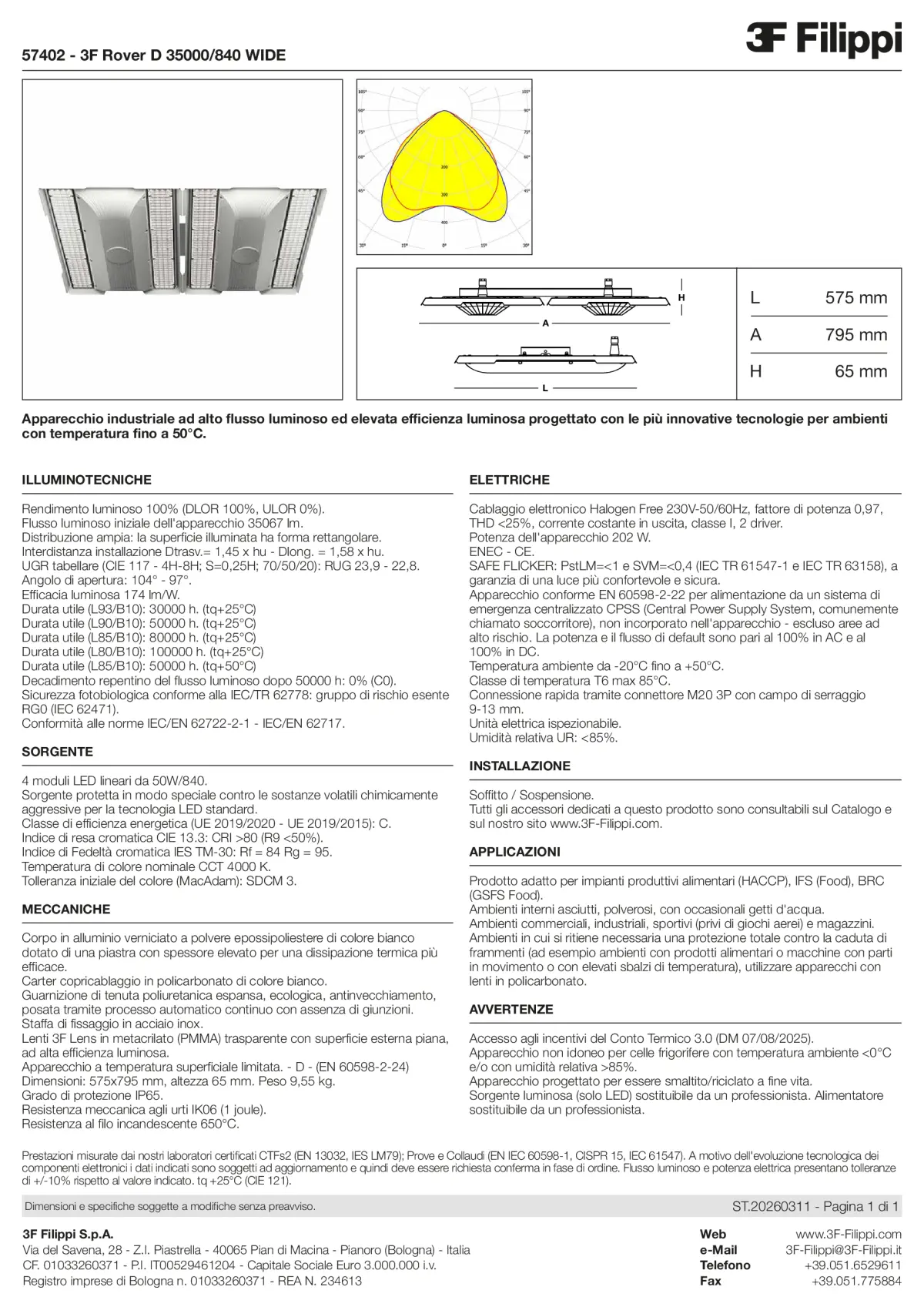 57402 - 3F Rover D 35000-840 WIDE - Datasheet - it