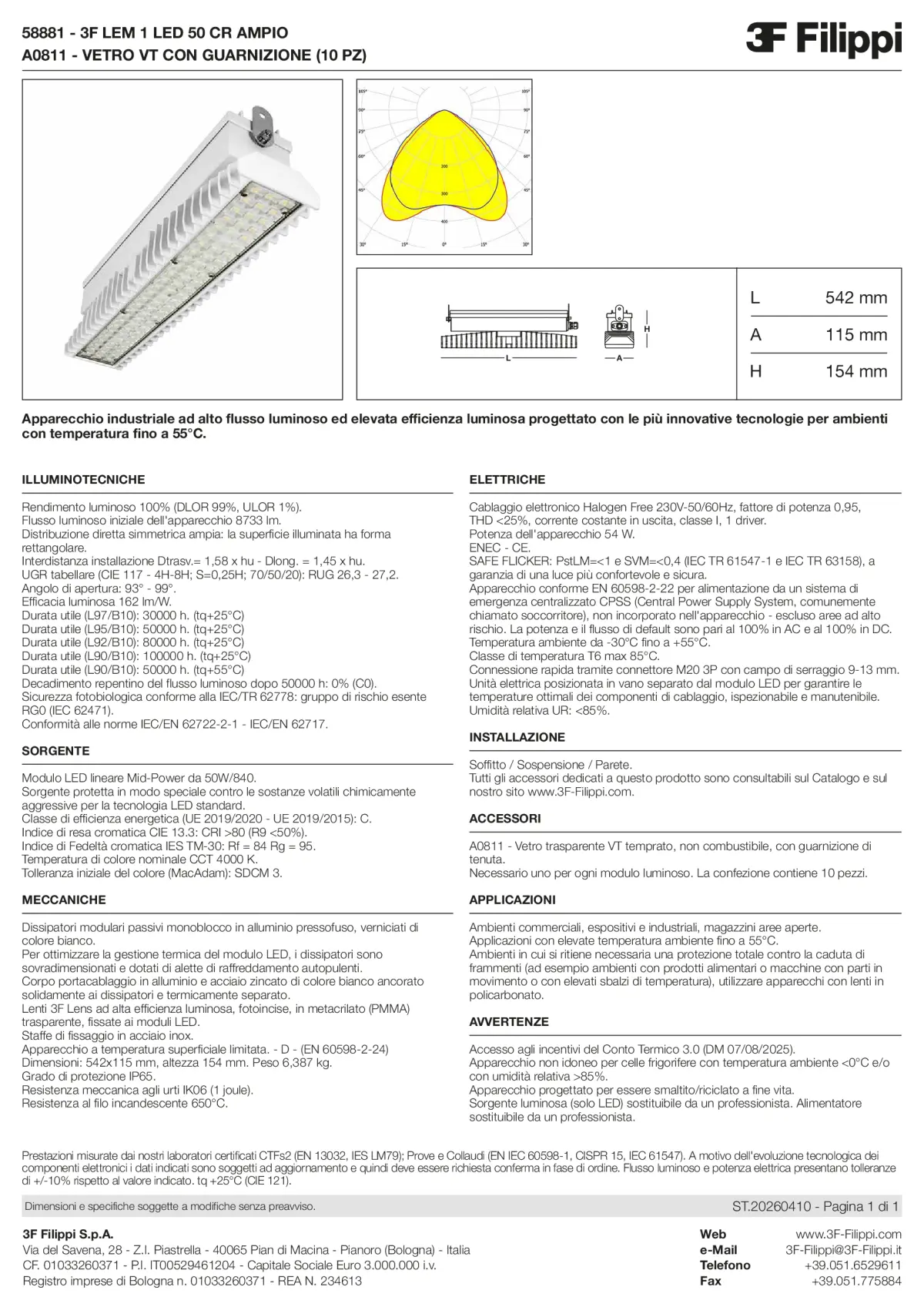 58881+A0811 - 3F LEM 1 LED 50 CR AMPIO + VT - Datasheet - it
