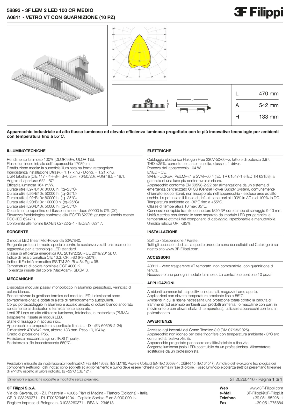 58893+A0811 - 3F LEM 2 LED 100 CR MEDIO + VT - Datasheet - it