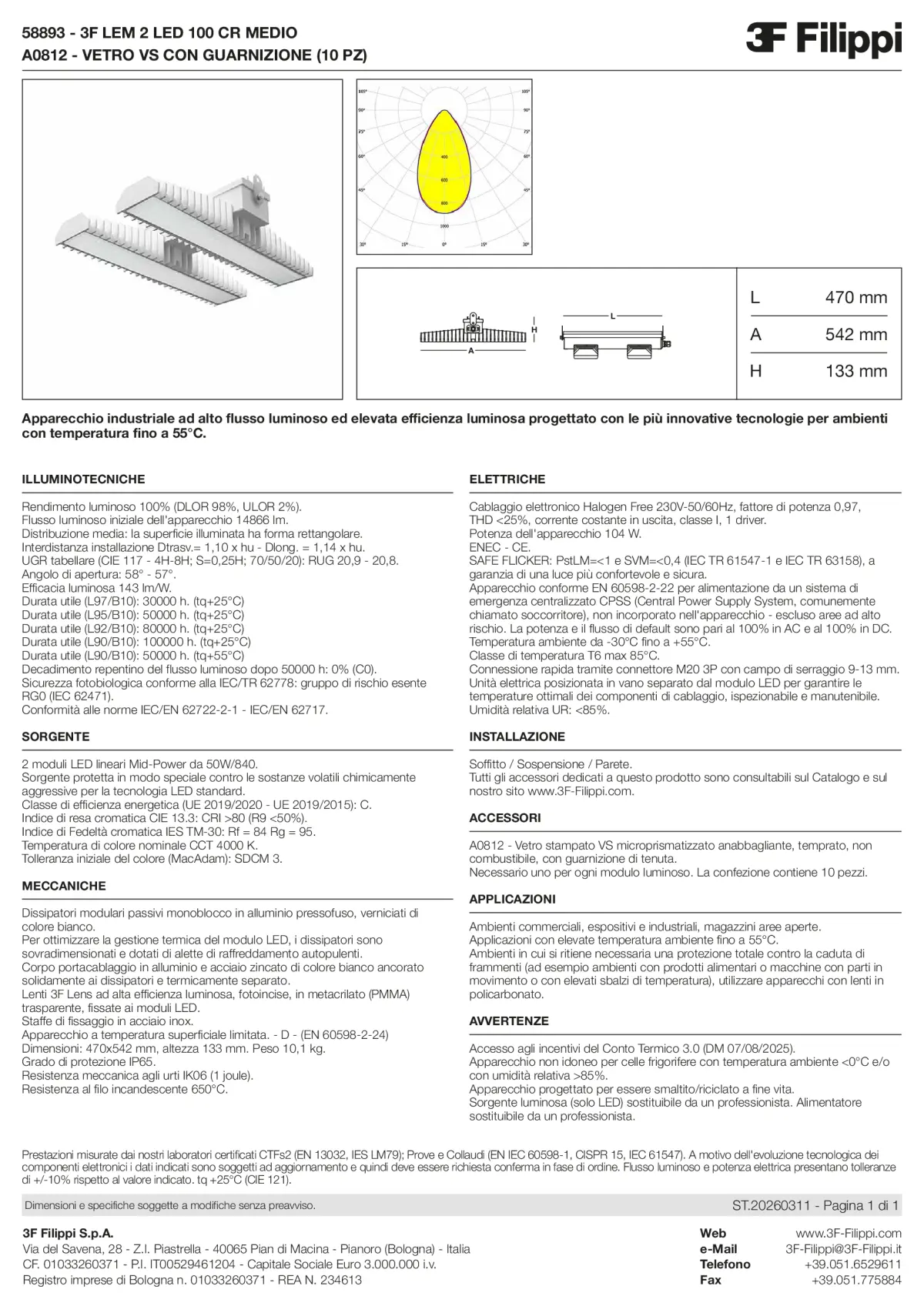 58893+A0812 - 3F LEM 2 LED 100 CR MEDIO + VS - Datasheet - it