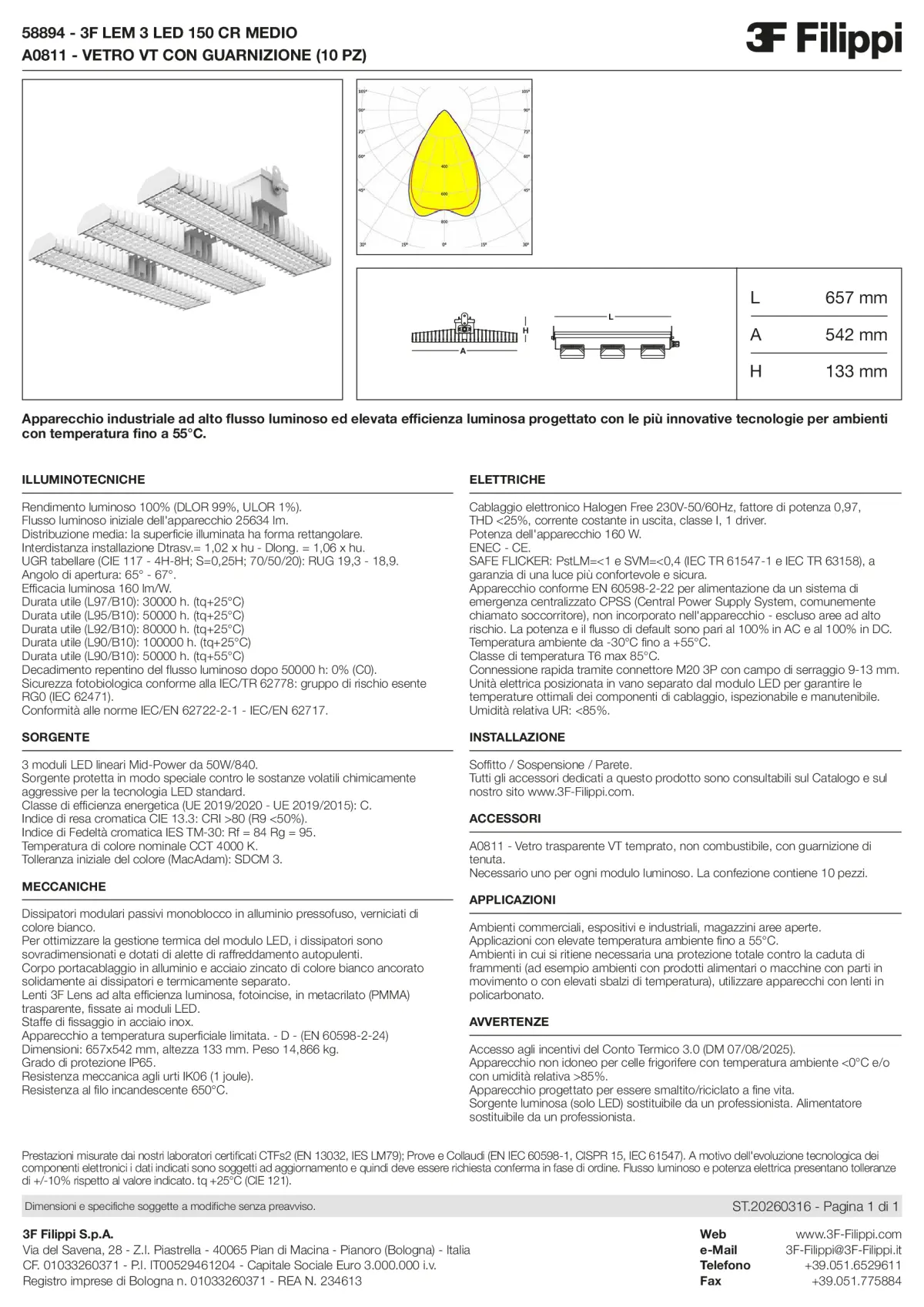 58894+A0811 - 3F LEM 3 LED 150 CR MEDIO + VT - Datasheet - it