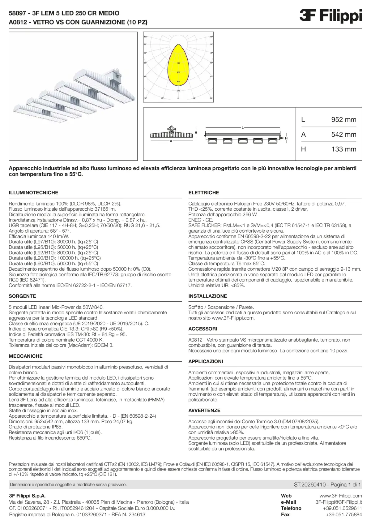 58897+A0812 - 3F LEM 5 LED 250 CR MEDIO + VS - Datasheet - it