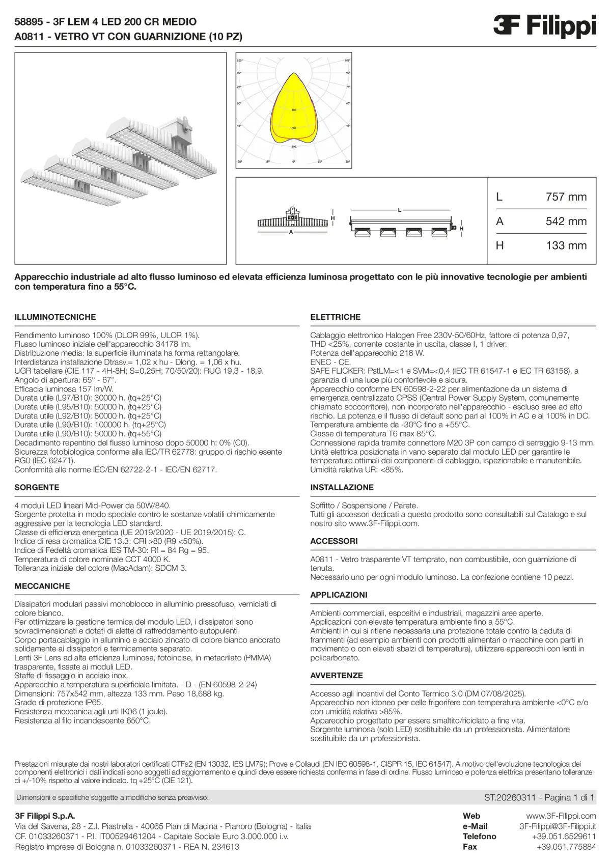 58895+A0811 - 3F LEM 4 LED 200 CR MEDIO + VT - Datasheet - it