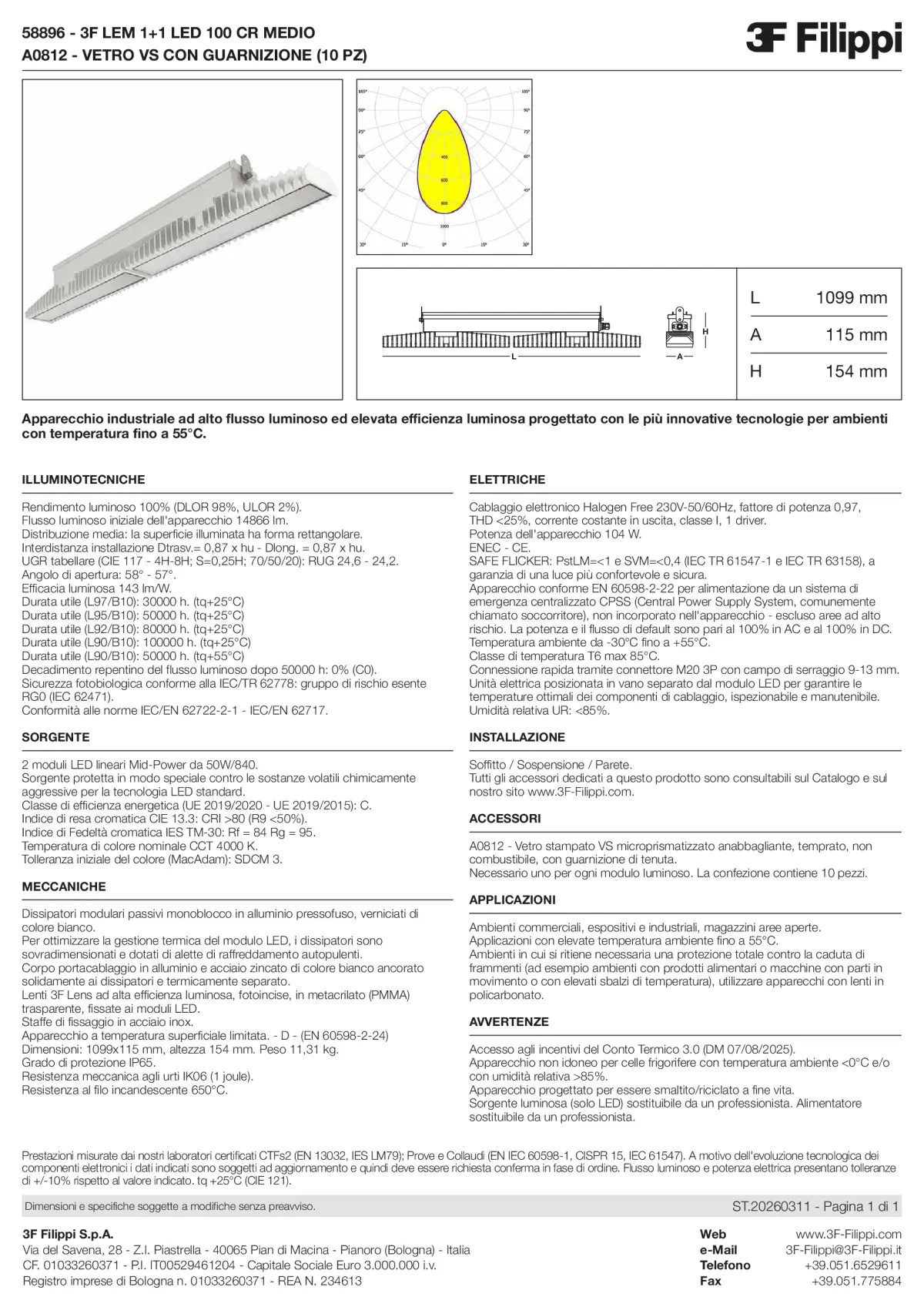 58896+A0812 - 3F LEM 1+1 LED 100 CR MEDIO + VS - Datasheet - it
