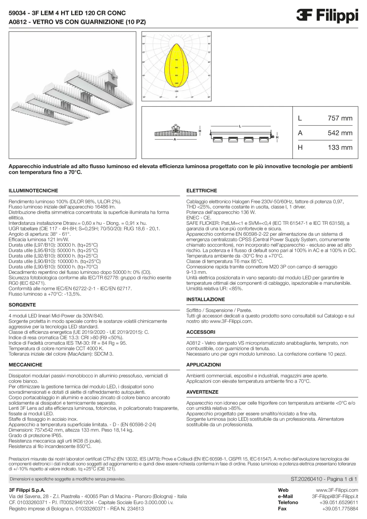 59034+A0812 - 3F LEM 4 HT LED 120 CR CONC + VS - Datasheet - it