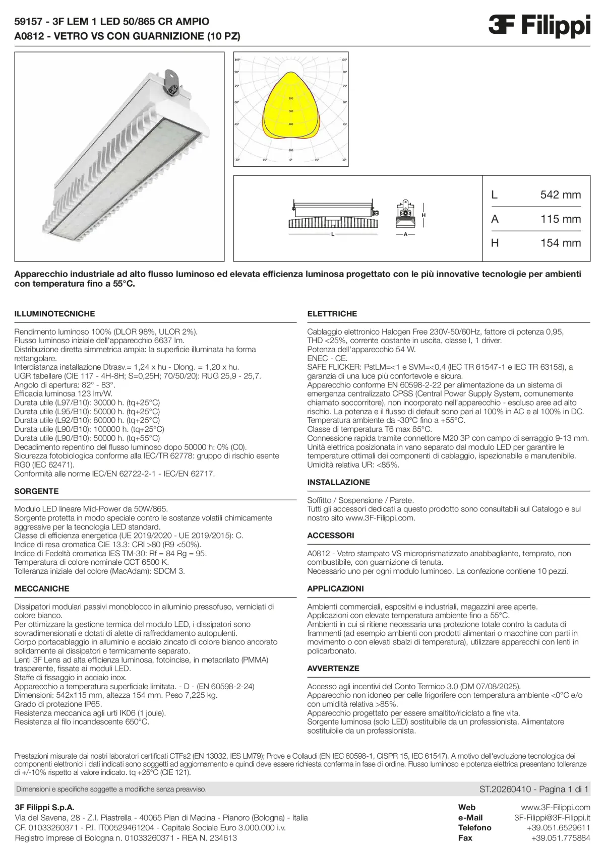 59157+A0812 - 3F LEM 1 LED 50-865 CR AMPIO + VS - Datasheet - it