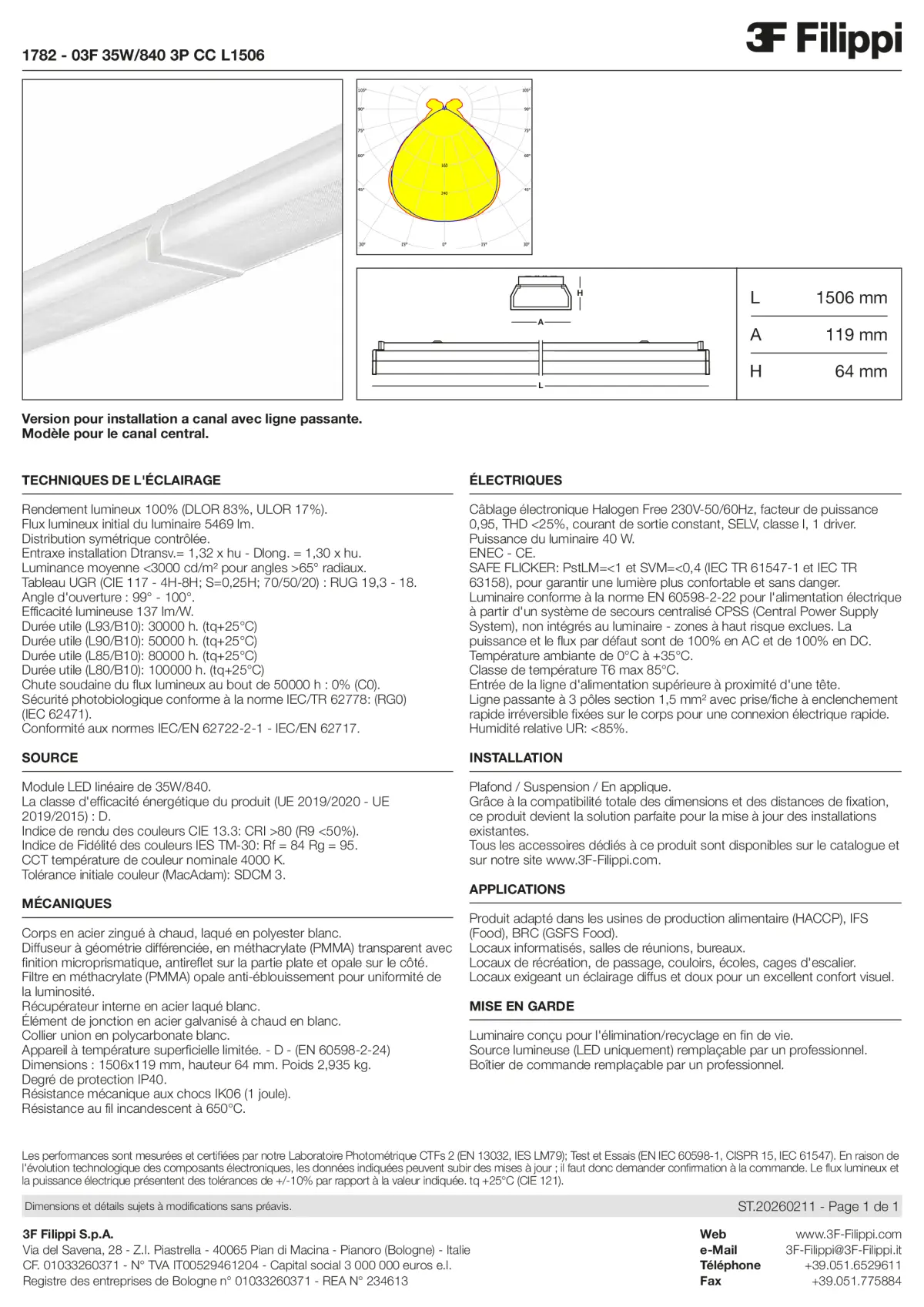 1782 - 03F 35W-840 3P CC L1506 - Datasheet - fr
