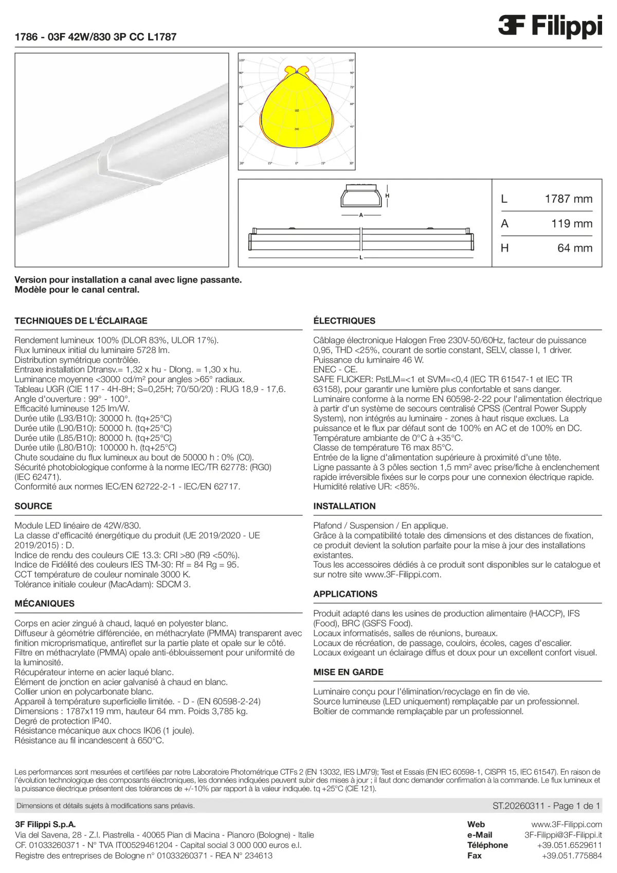 1786 - 03F 42W-830 3P CC L1787 - Datasheet - fr