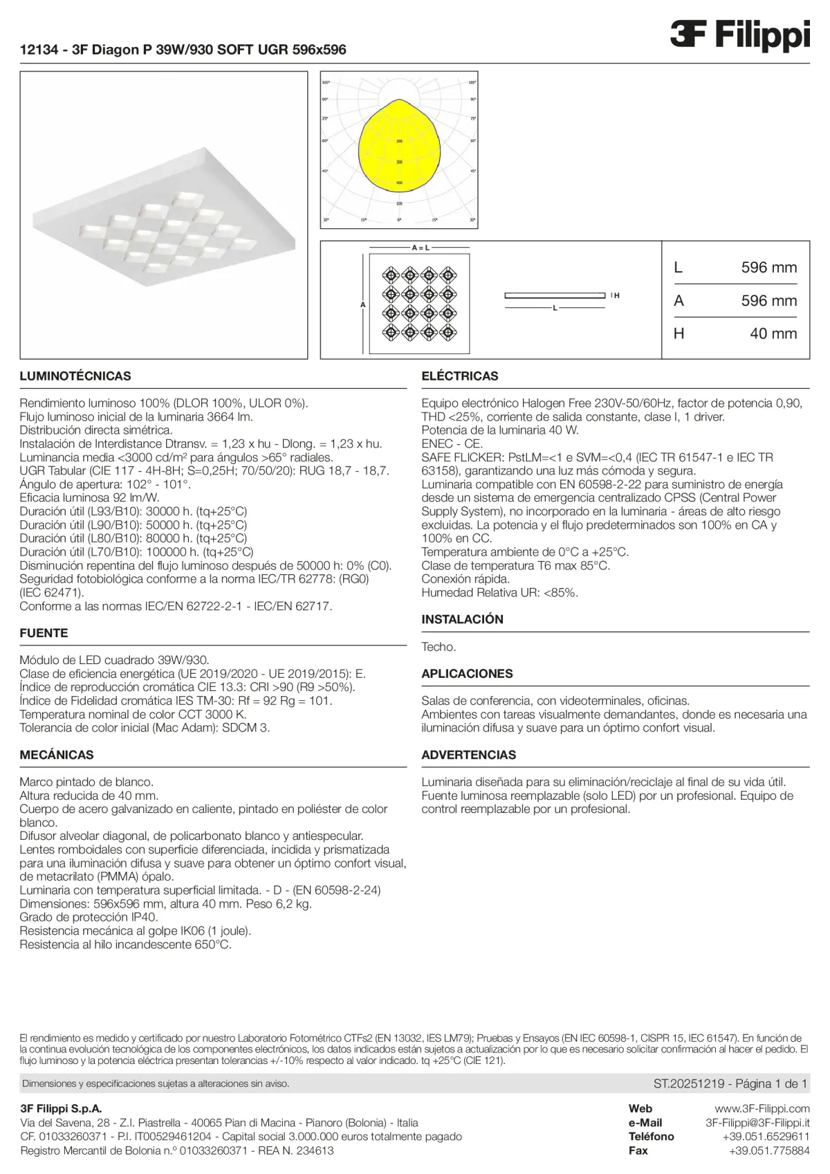 12134 - 3F Diagon P 39W-930 SOFT UGR 596x596 - Datasheet - es