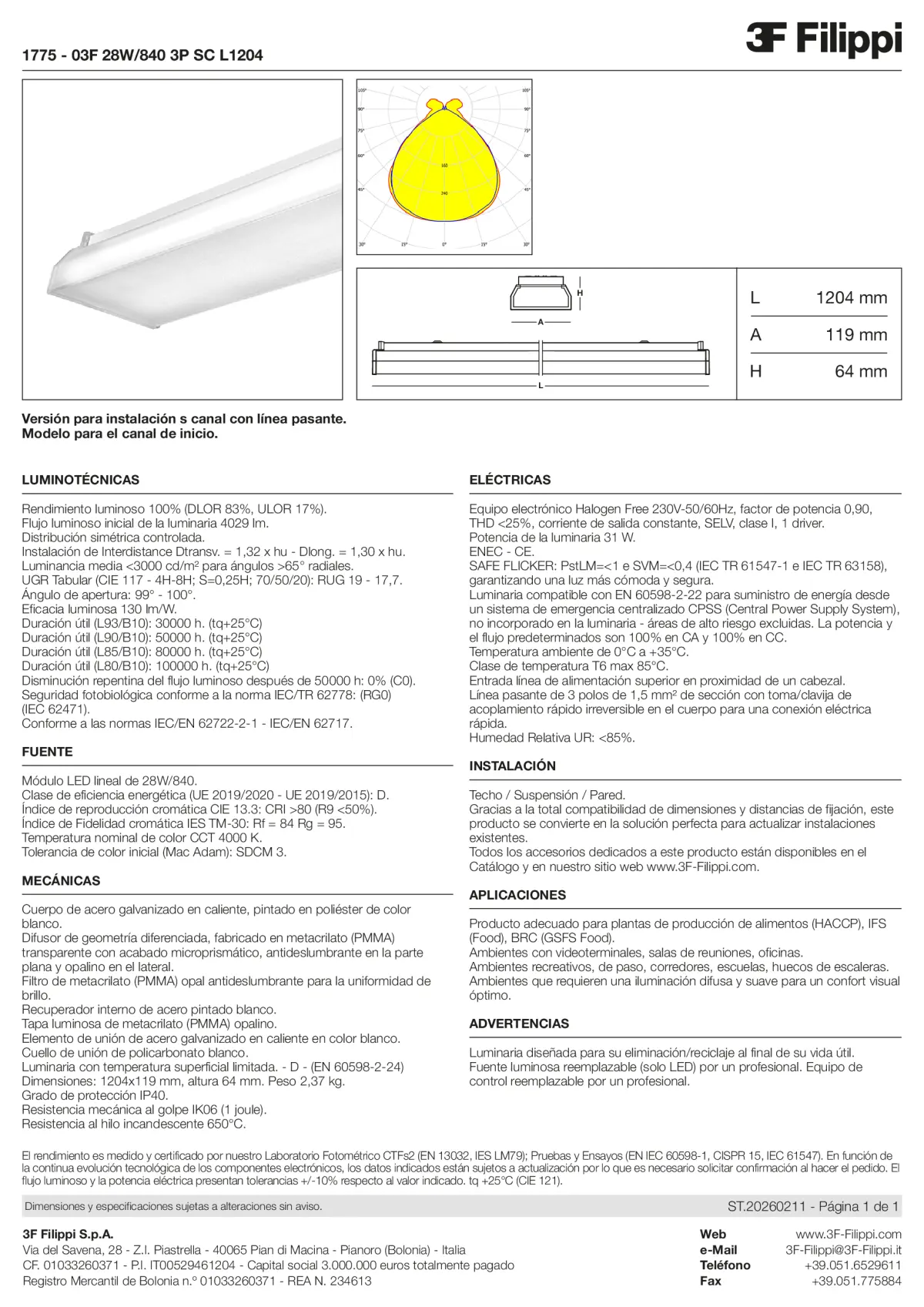 1775 - 03F 28W-840 3P SC L1204 - Datasheet - es