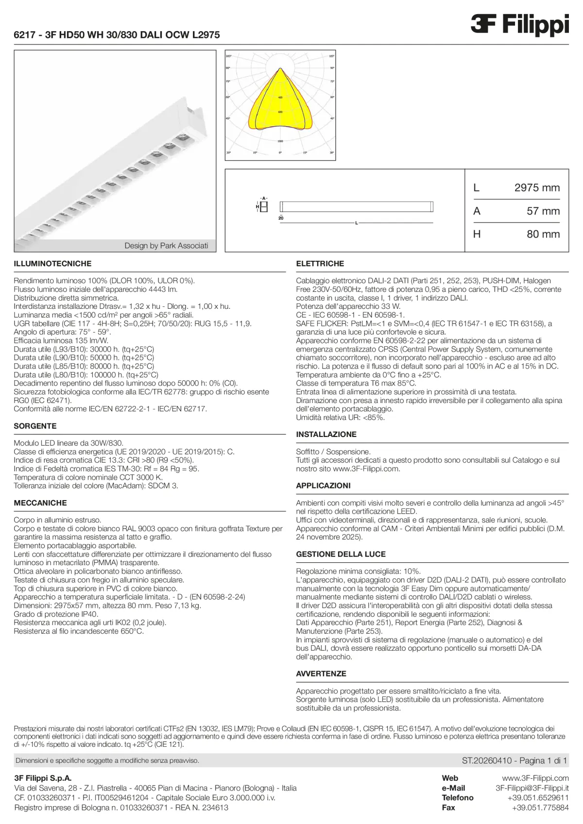 6217 - 3F HD50 WH 30-830 DALI OCW L2975 - Datasheet - it