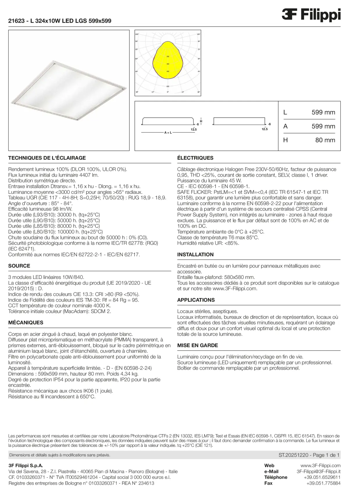 21623 - L 324x10W LED LGS 599x599 - Datasheet - fr