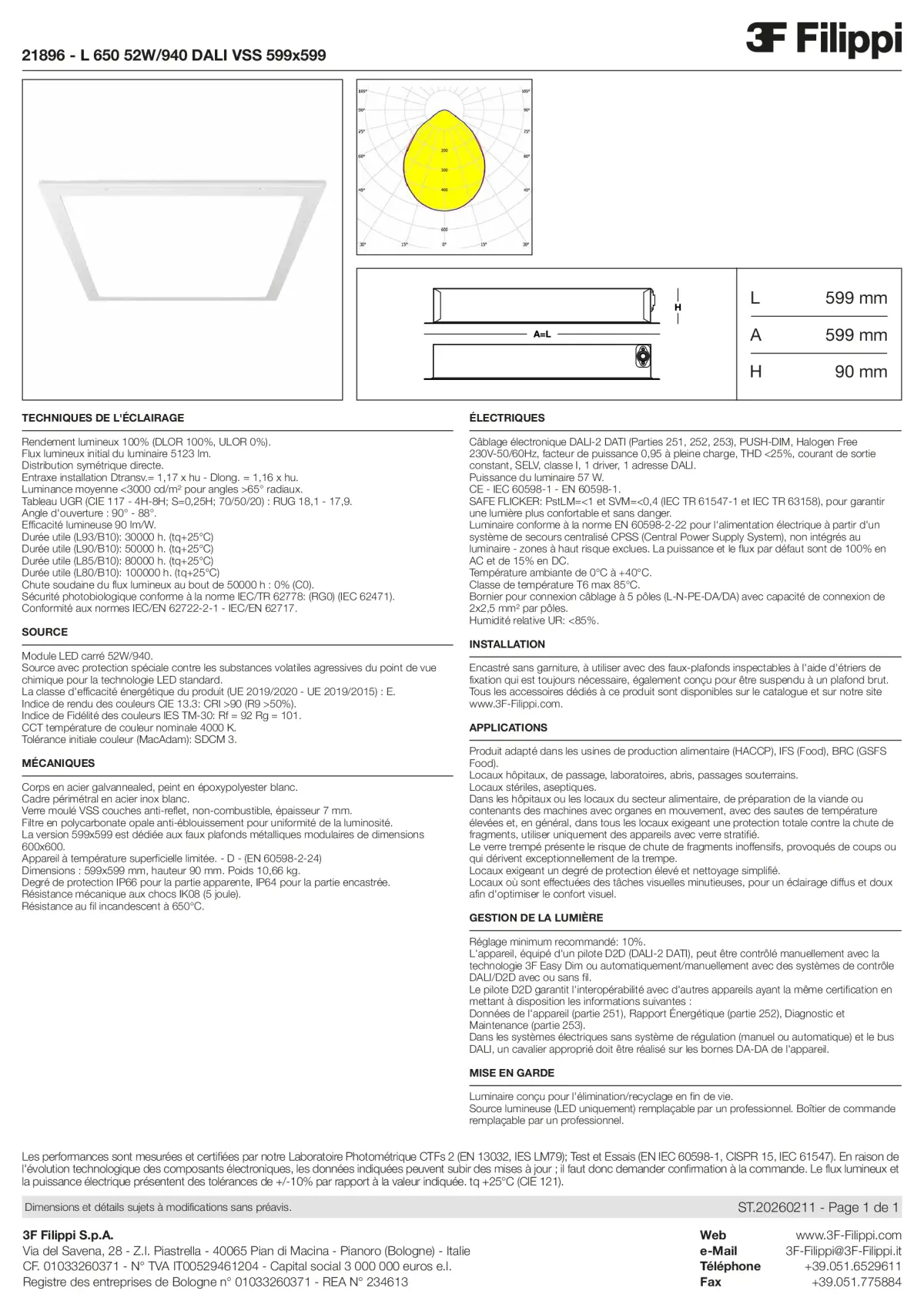 21896 - L 650 52W-940 DALI VSS 599x599 - Datasheet - fr