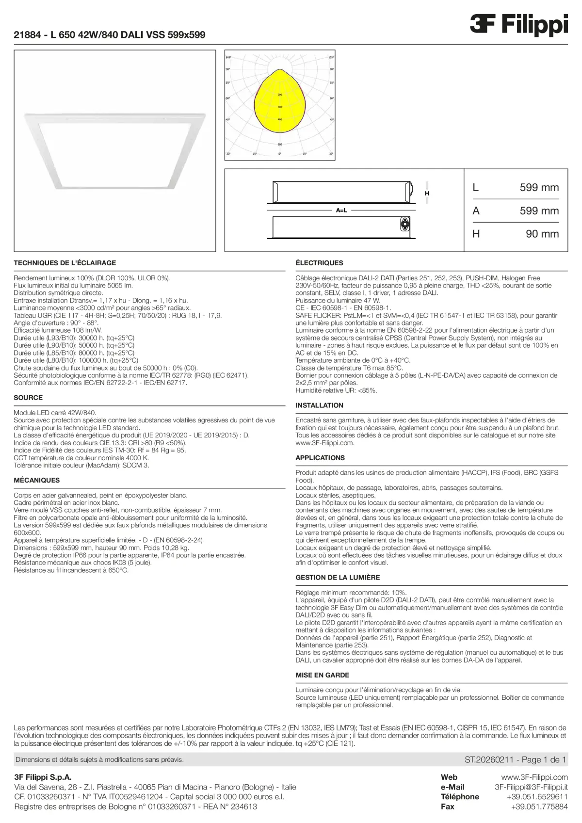 21884 - L 650 42W-840 DALI VSS 599x599 - Datasheet - fr