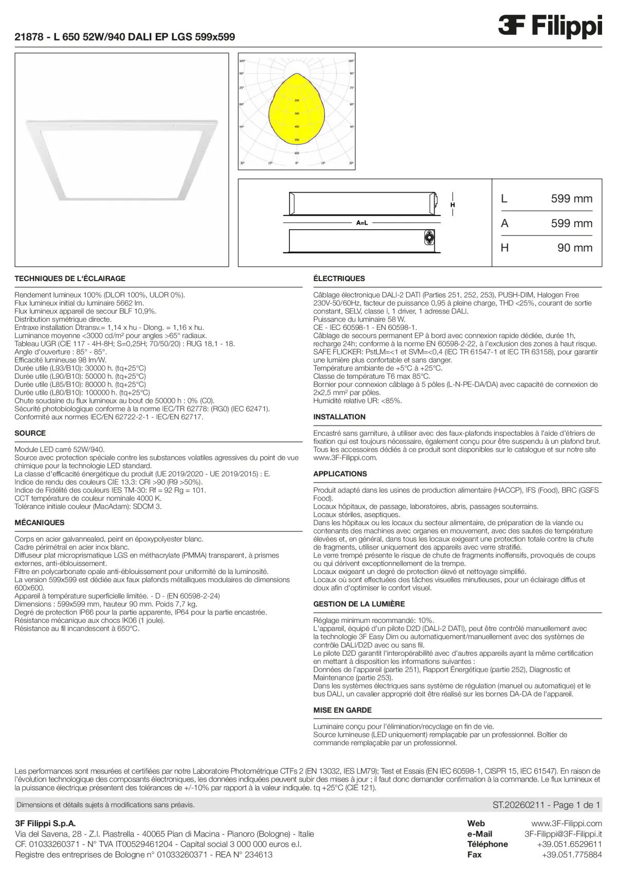 21878 - L 650 52W-940 DALI EP LGS 599x599 - Datasheet - fr