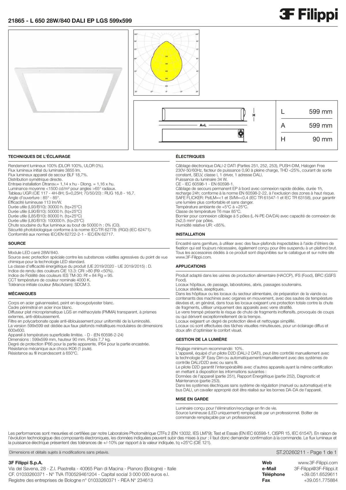 21865 - L 650 28W-840 DALI EP LGS 599x599 - Datasheet - fr