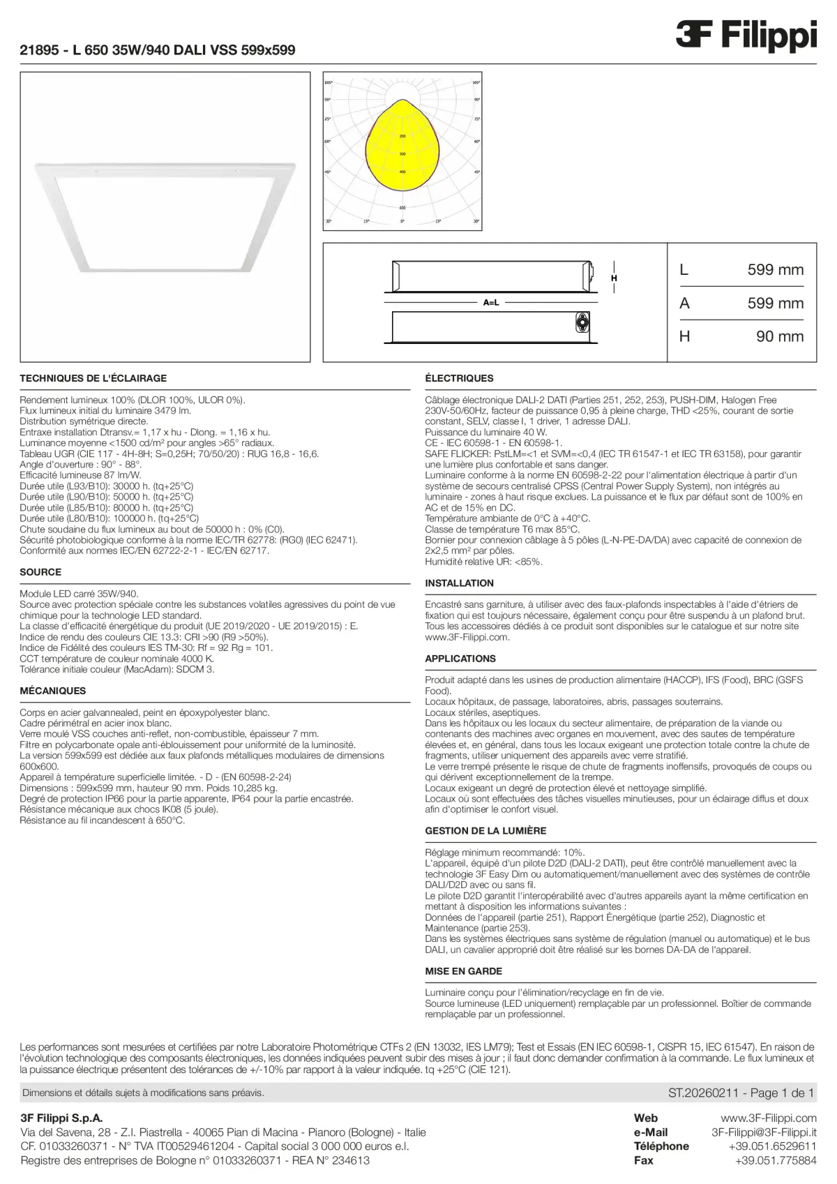 21895 - L 650 35W-940 DALI VSS 599x599 - Datasheet - fr