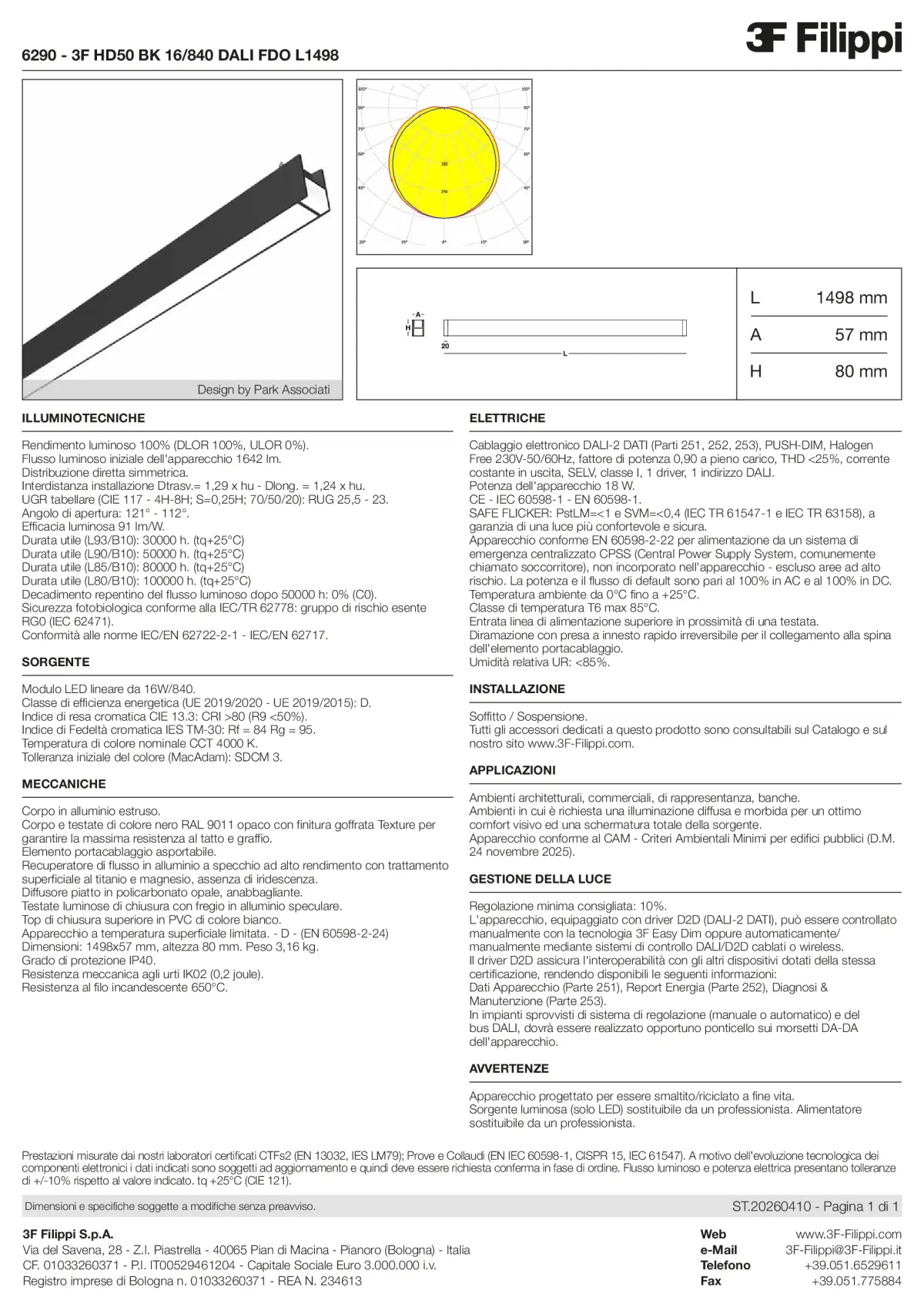 6290 - 3F HD50 BK 16-840 DALI FDO L1498 - Datasheet - it