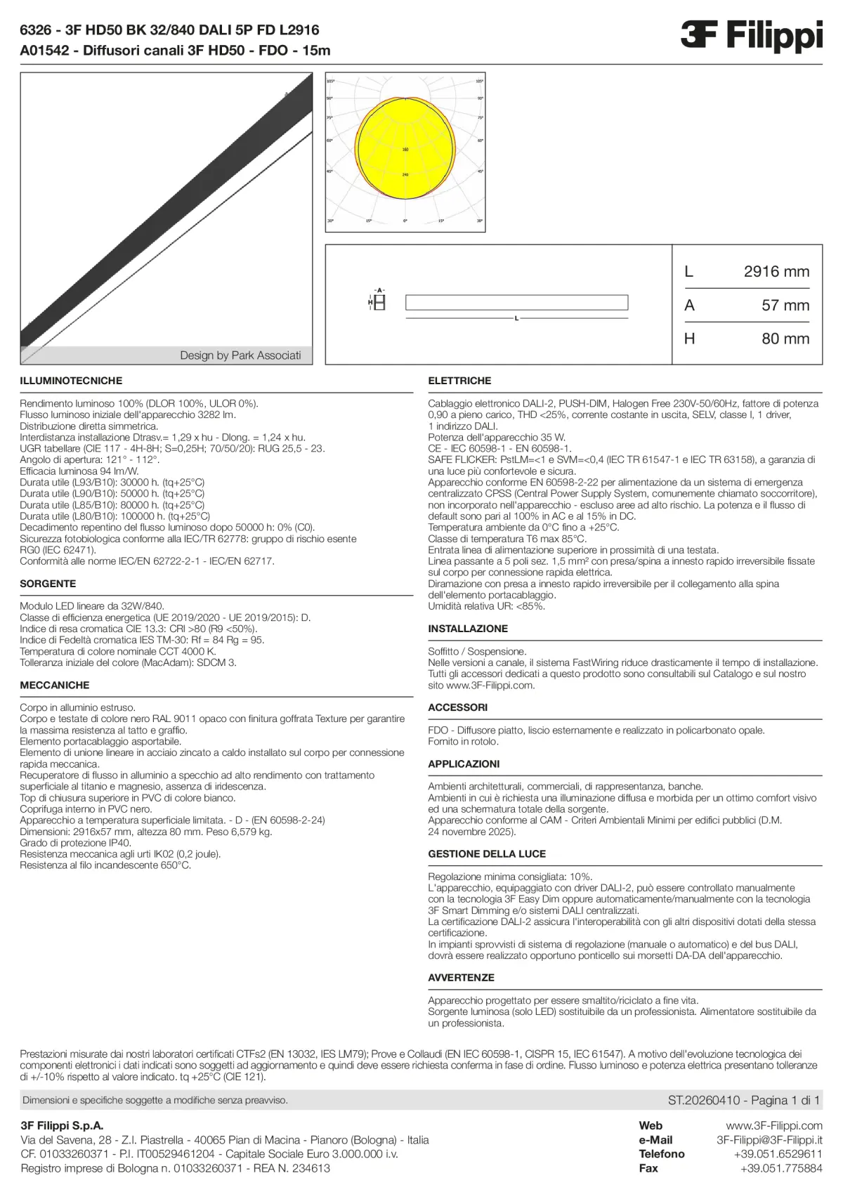 6326+A01542 - 3F HD50 BK 32-840 DALI 5P FD L2916 + FDO - Datasheet - it