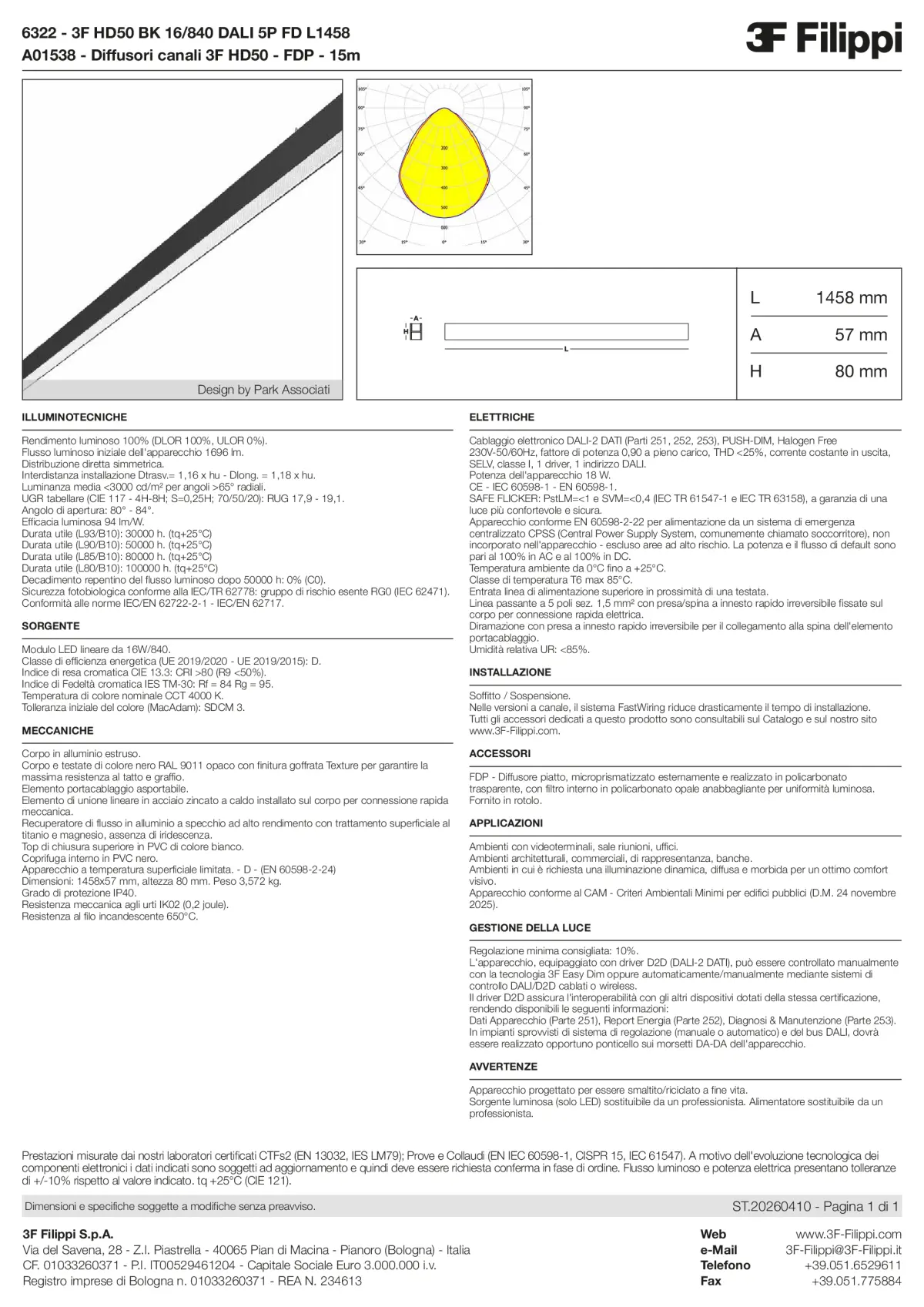 6322+A01538 - 3F HD50 BK 16-840 DALI 5P FD L1458 + FDP - Datasheet - it