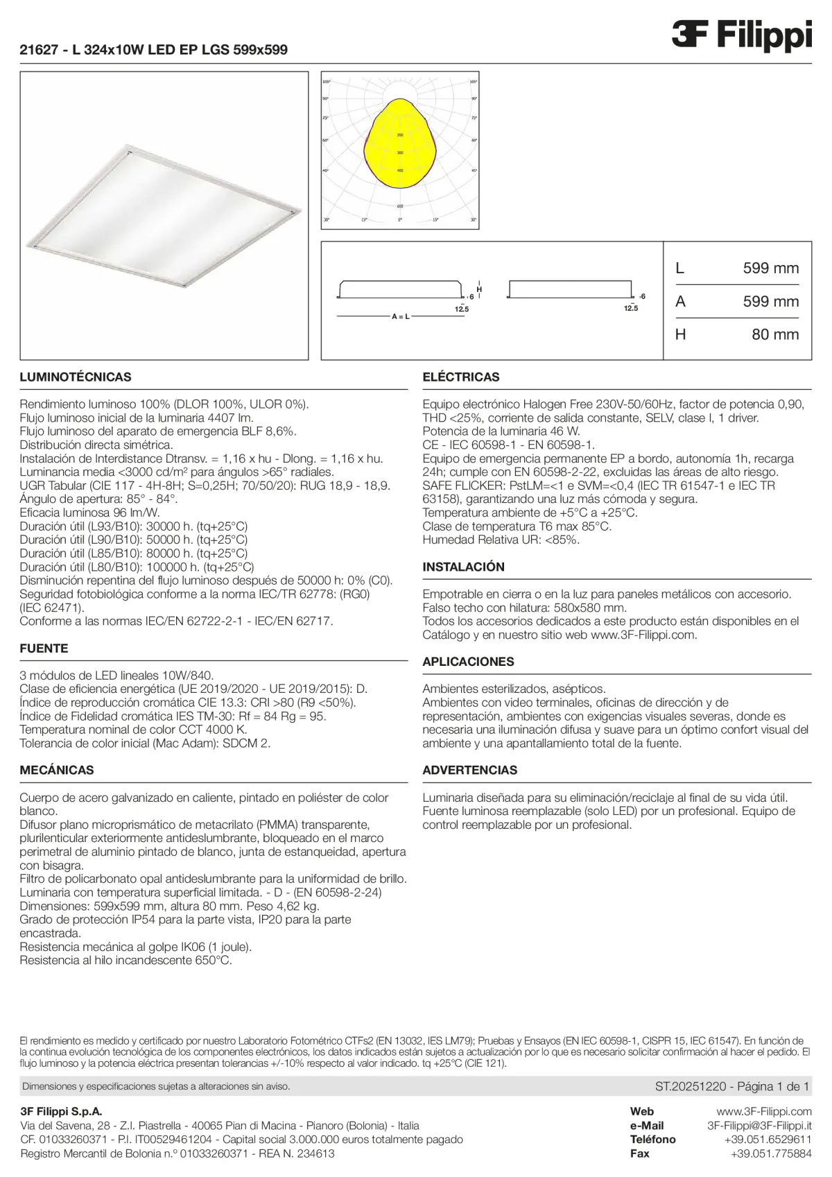 21627 - L 324x10W LED EP LGS 599x599 - Datasheet - es
