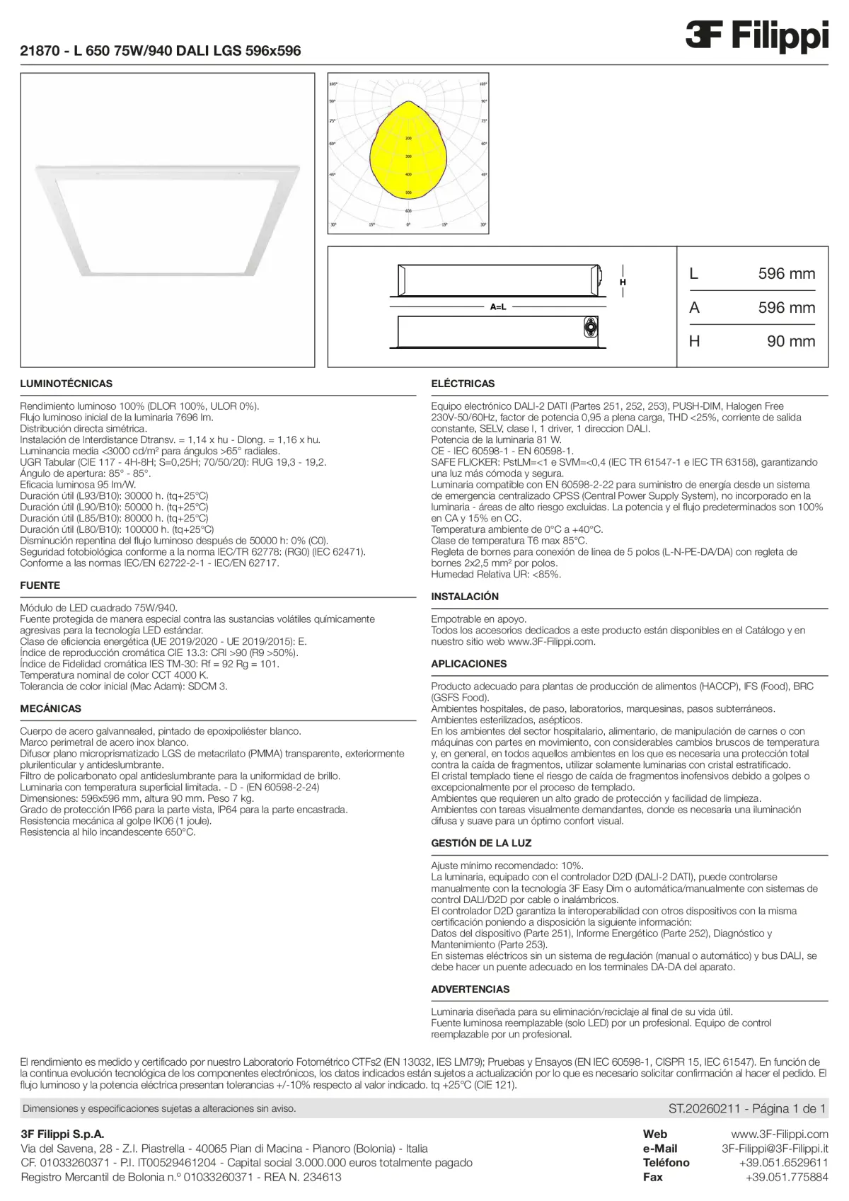 21870 - L 650 75W-940 DALI LGS 596x596 - Datasheet - es