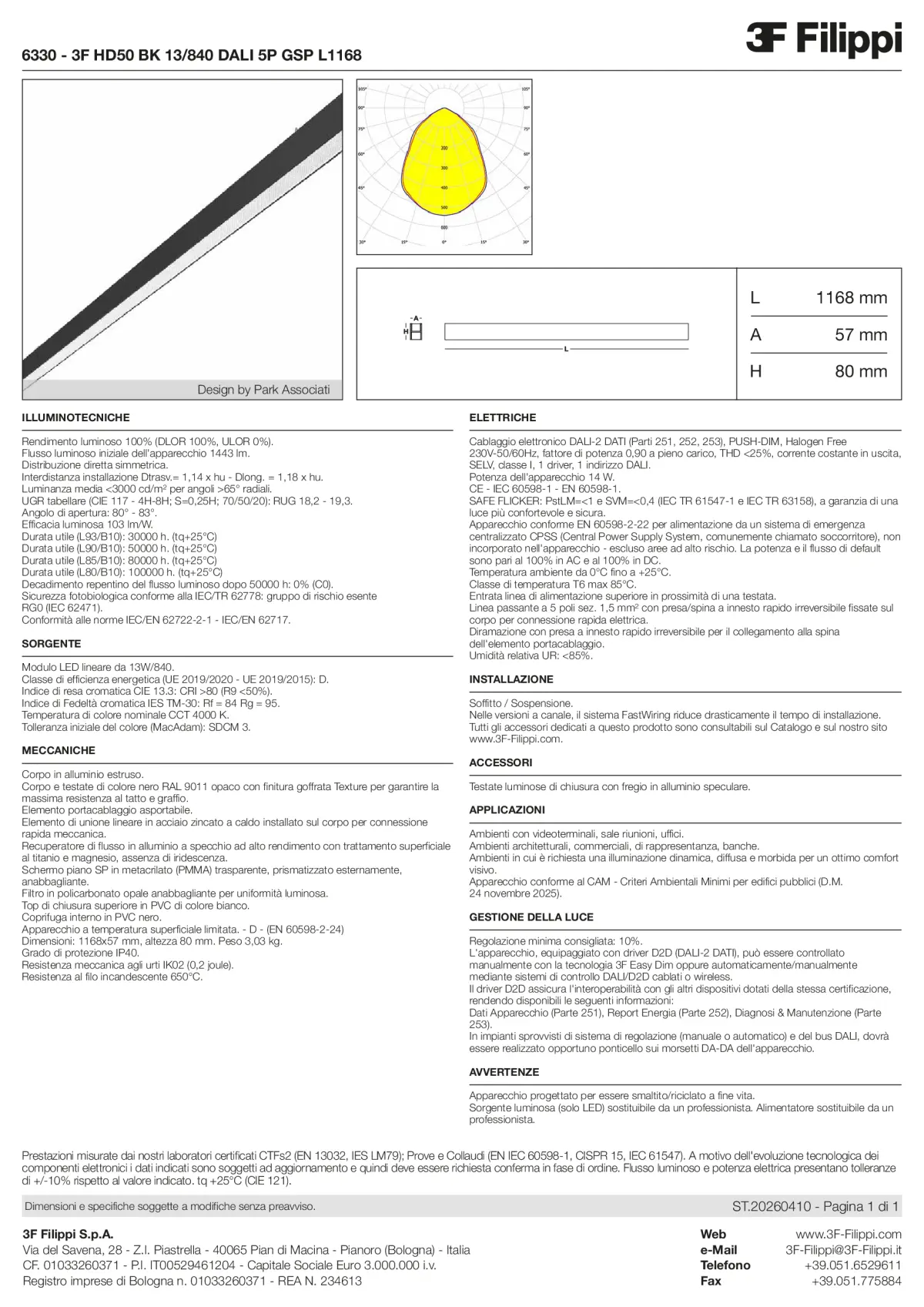 6330 - 3F HD50 BK 13-840 DALI 5P GSP L1168 - Datasheet - it