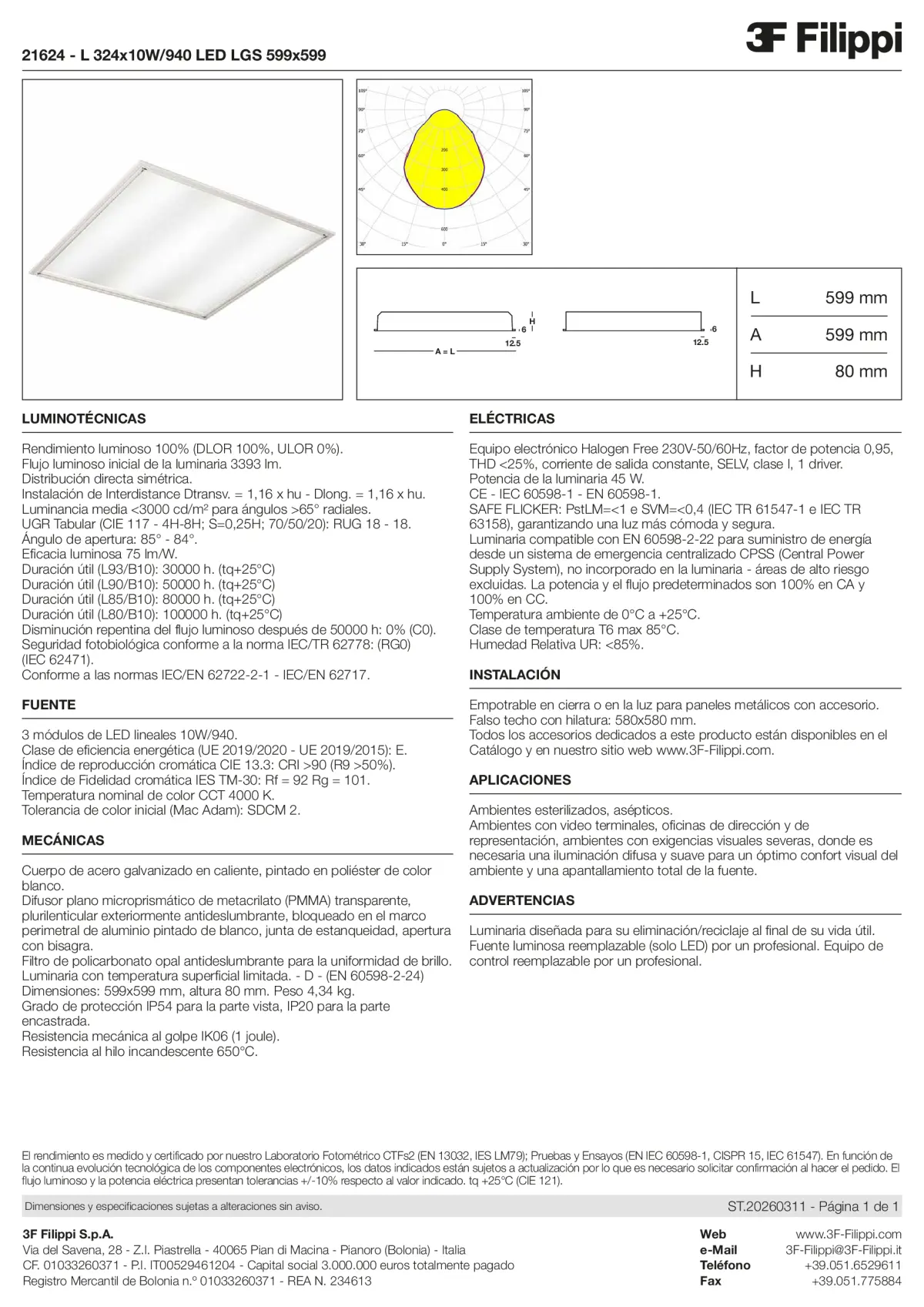 21624 - L 324x10W-940 LED LGS 599x599 - Datasheet - es