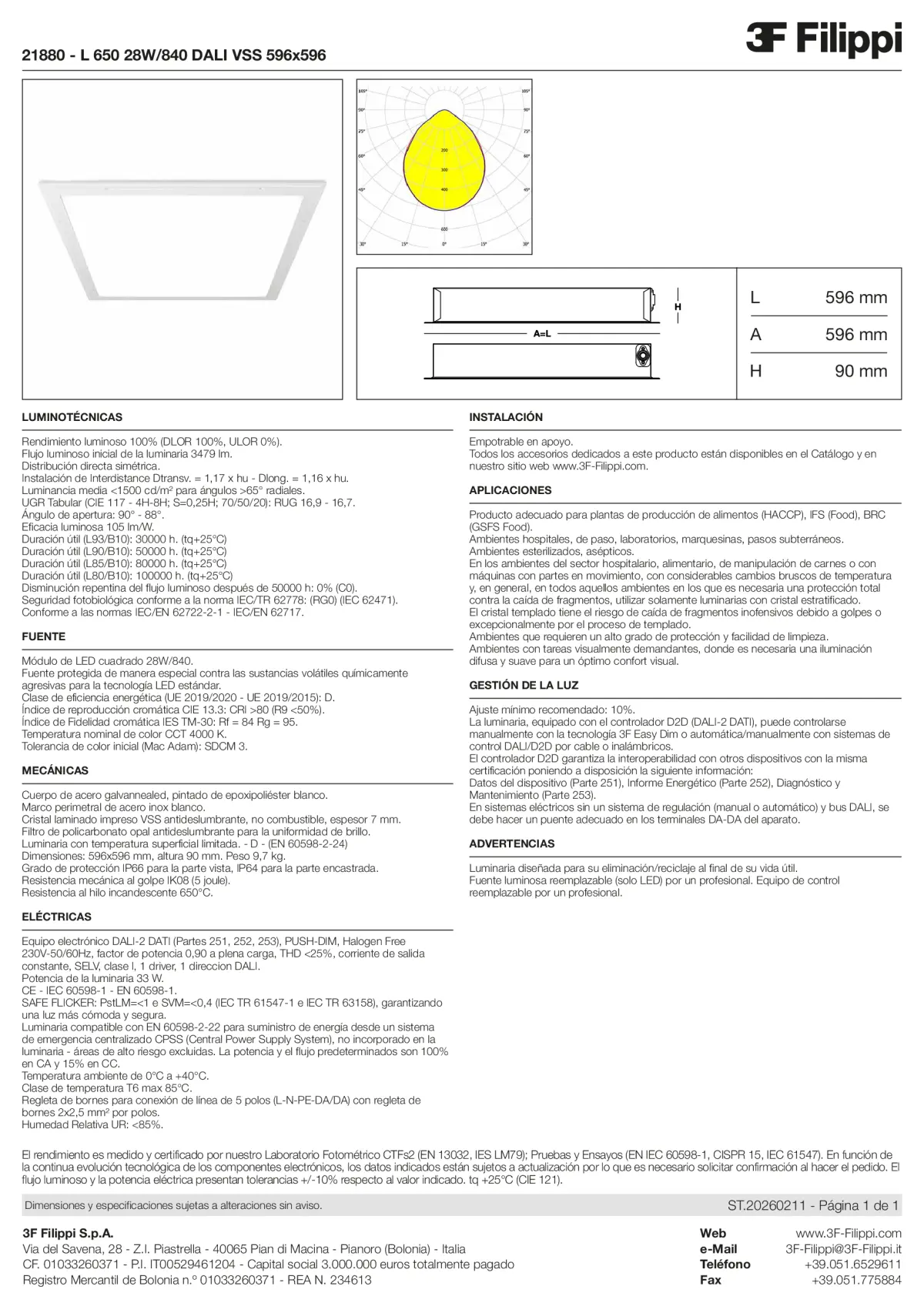 21880 - L 650 28W-840 DALI VSS 596x596 - Datasheet - es