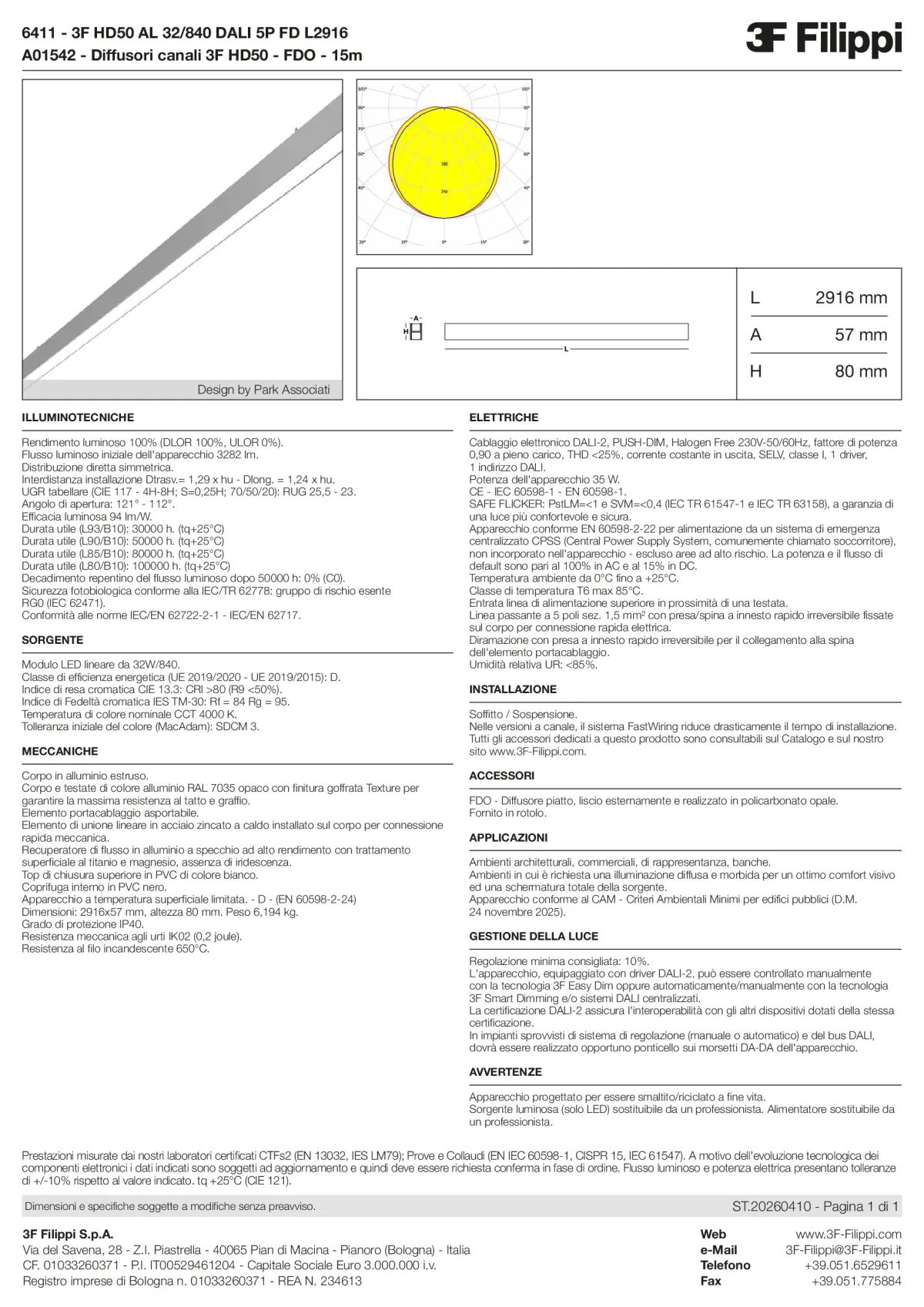 6411+A01542 - 3F HD50 AL 32-840 DALI 5P FD L2916 + FDO - Datasheet - it