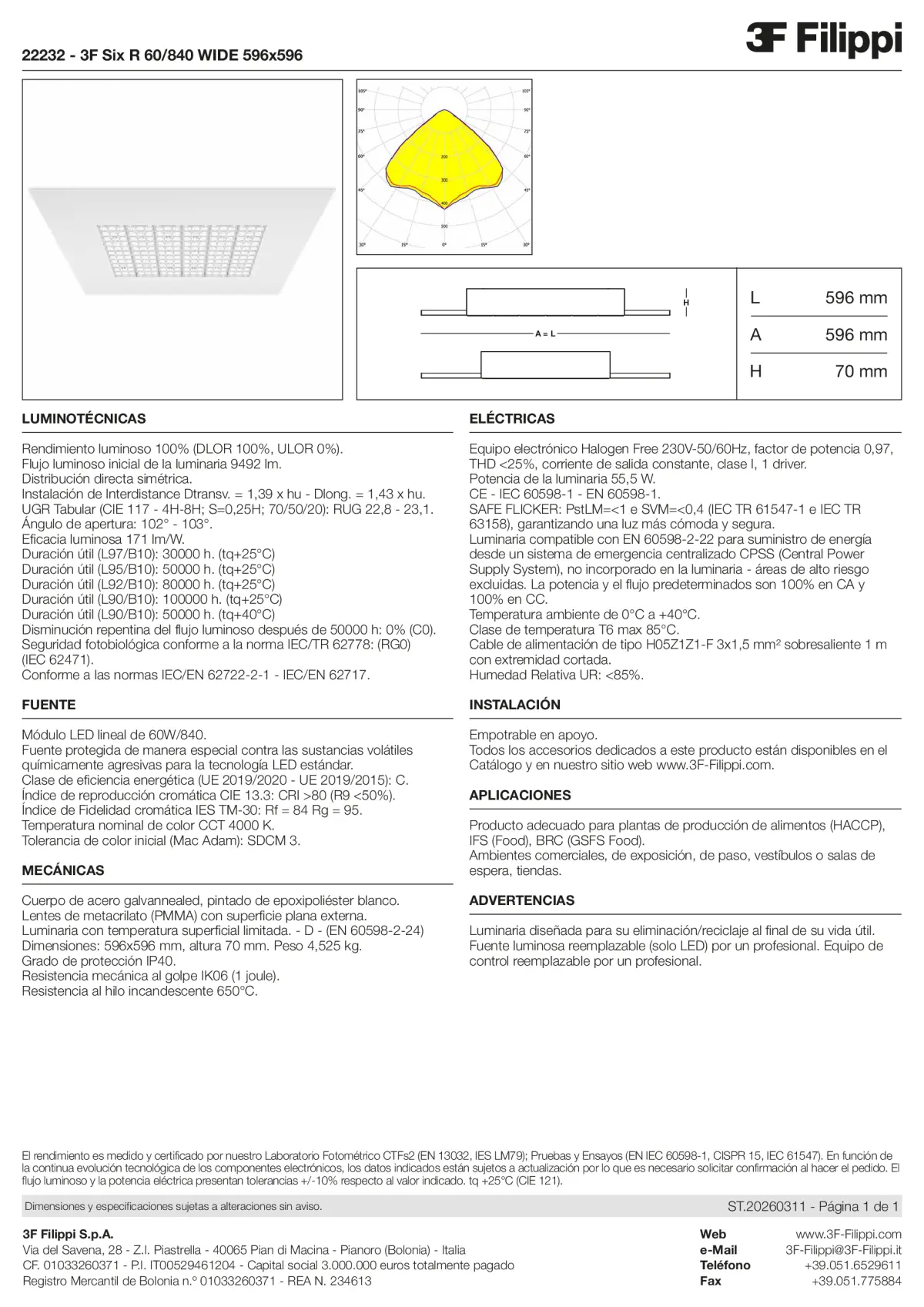 22232 - 3F Six R 60-840 WIDE 596x596 - Datasheet - es