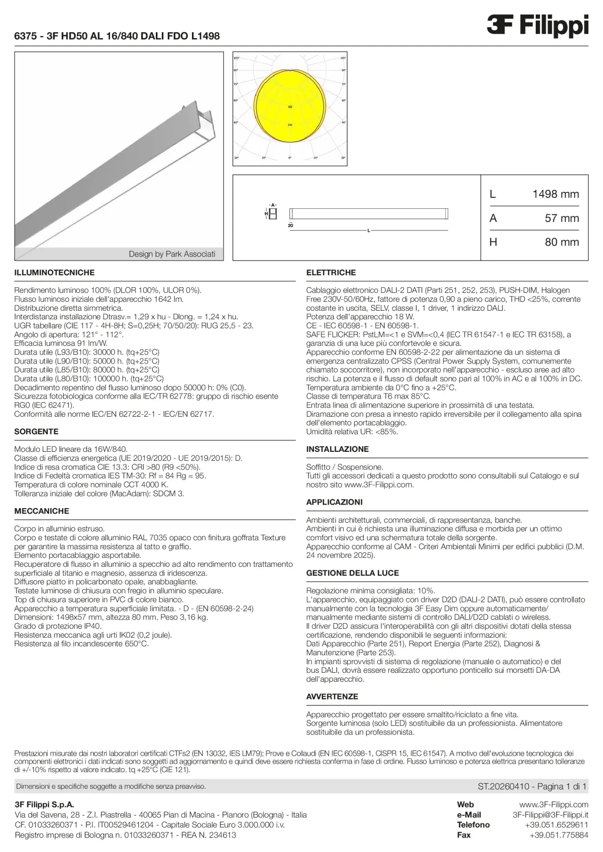 6375 - 3F HD50 AL 16-840 DALI FDO L1498 - Datasheet - it