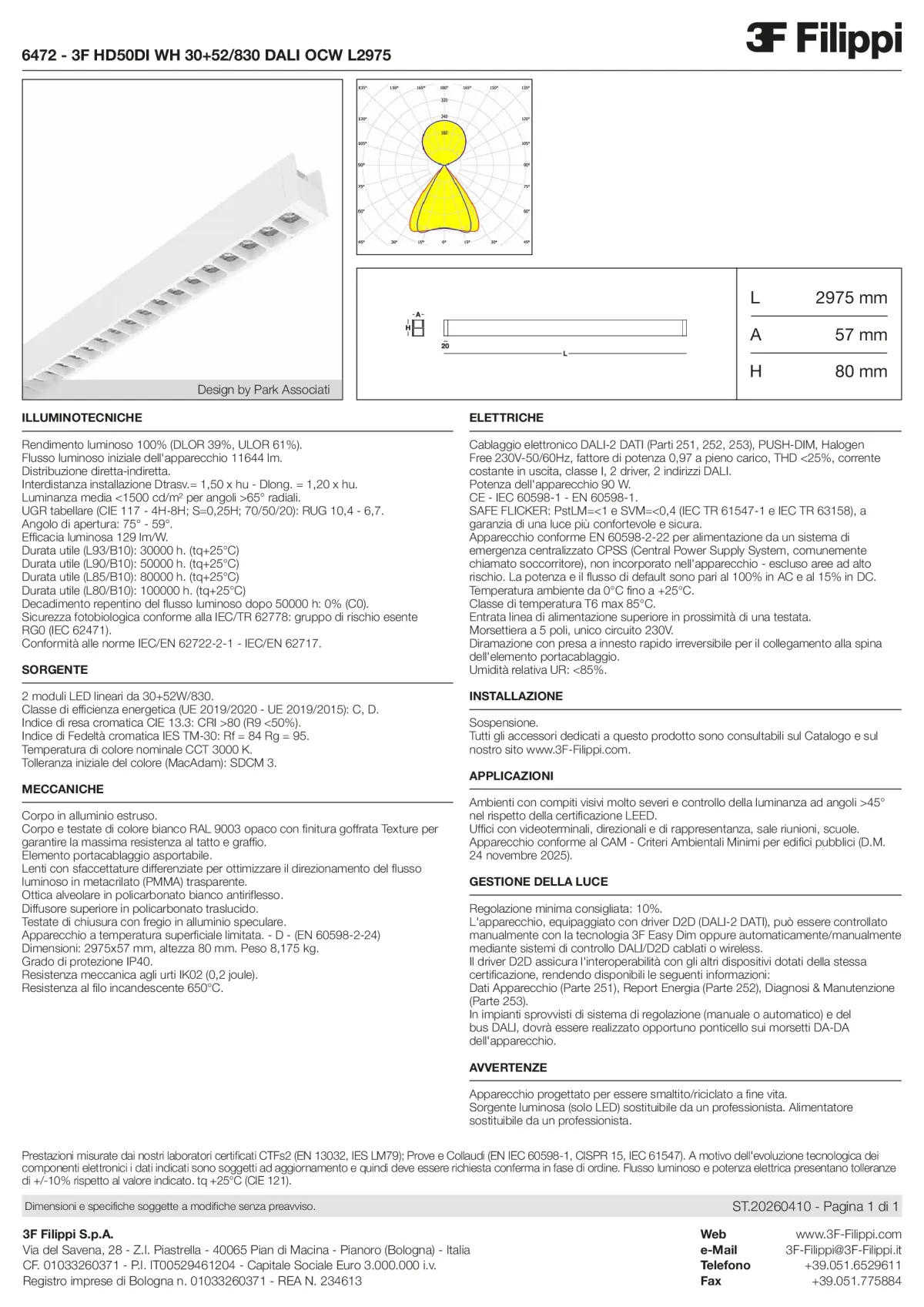 6472 - 3F HD50DI WH 30+52-830 DALI OCW L2975 - Datasheet - it