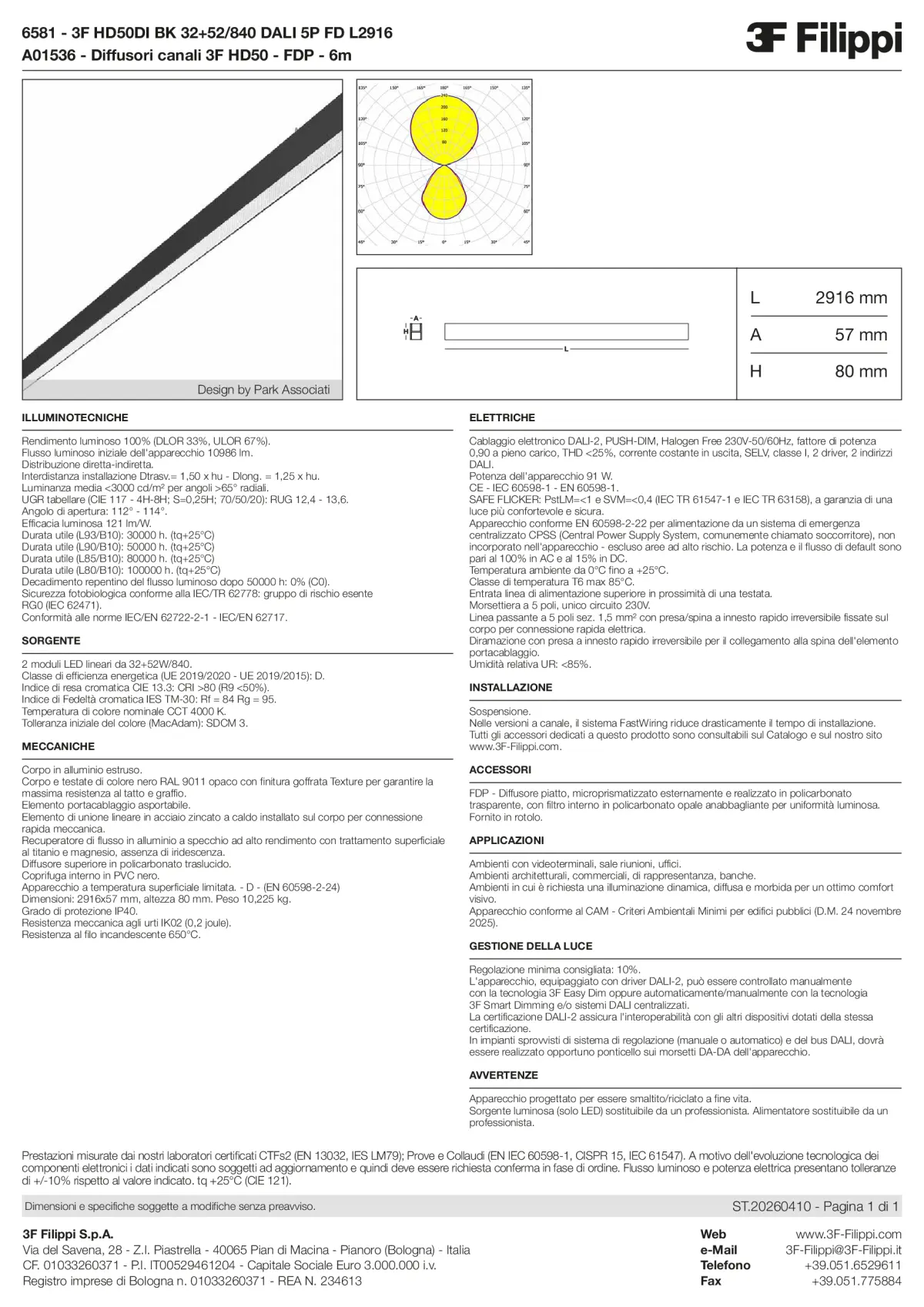 6581+A01536 - 3F HD50DI BK 32+52-840 DALI 5P FD L2916 + FDP - Datasheet - it