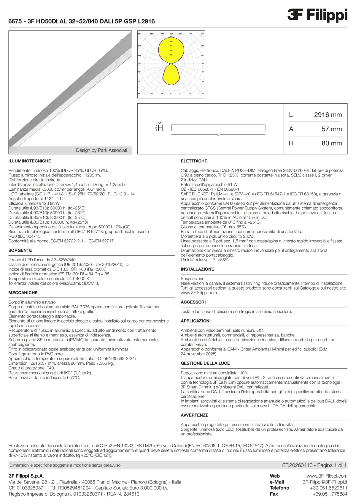 6675 - 3F HD50DI AL 32+52-840 DALI 5P GSP L2916 - Datasheet - it