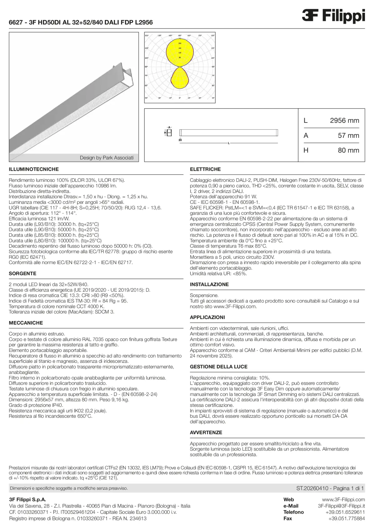6627 - 3F HD50DI AL 32+52-840 DALI FDP L2956 - Datasheet - it