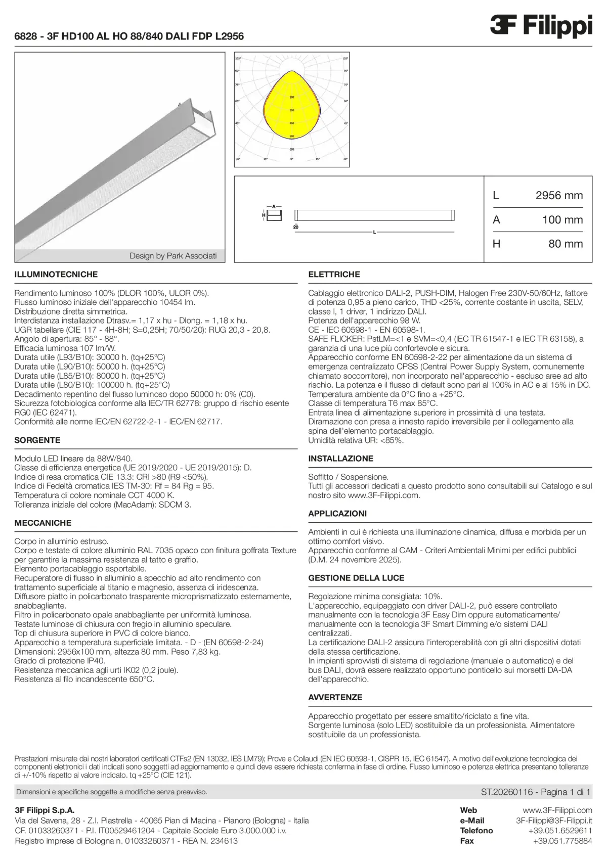 6828 - 3F HD100 AL HO 88-840 DALI FDP L2956 - Datasheet - it