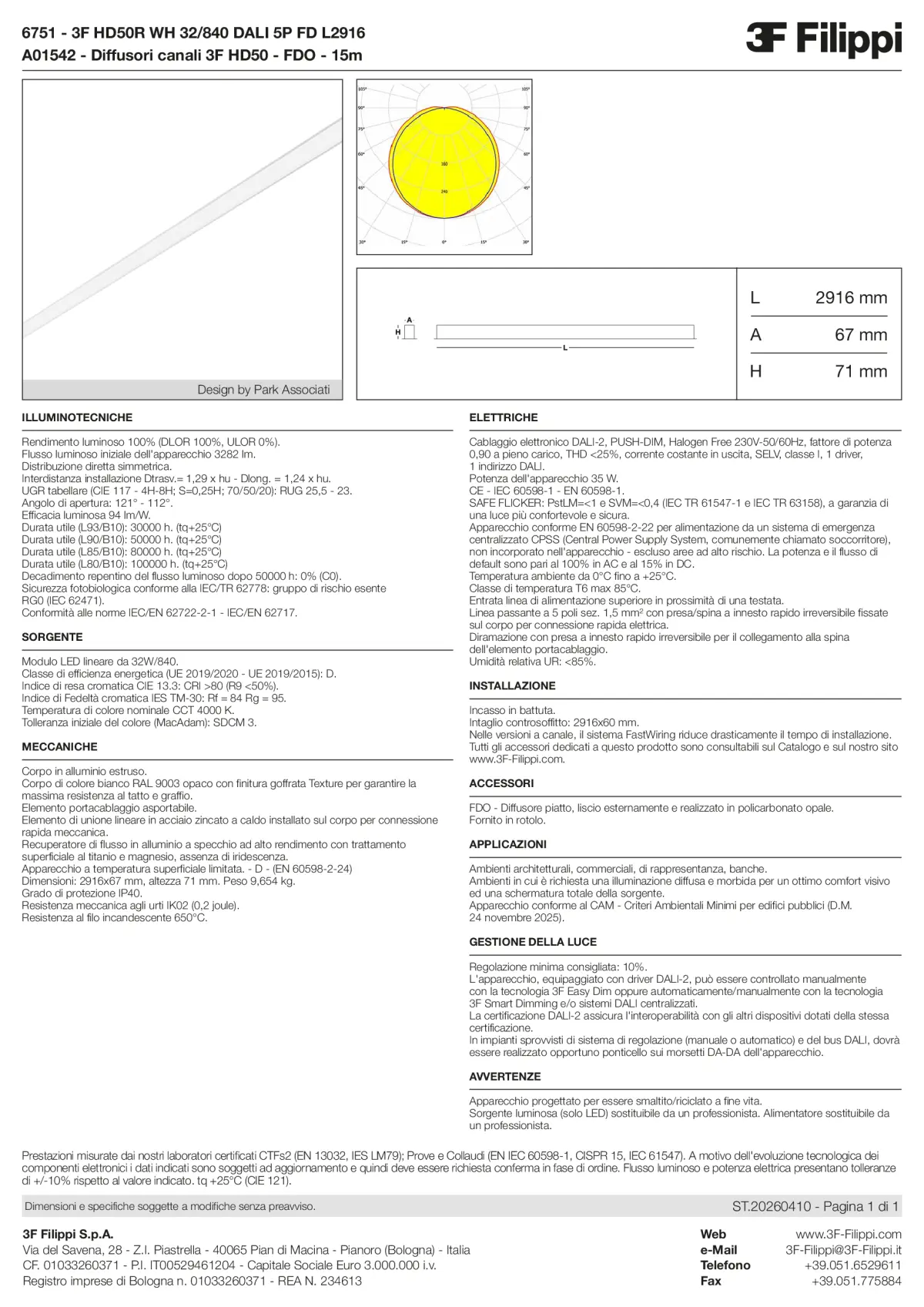6751+A01542 - 3F HD50R WH 32-840 DALI 5P FD L2916 + FDO - Datasheet - it