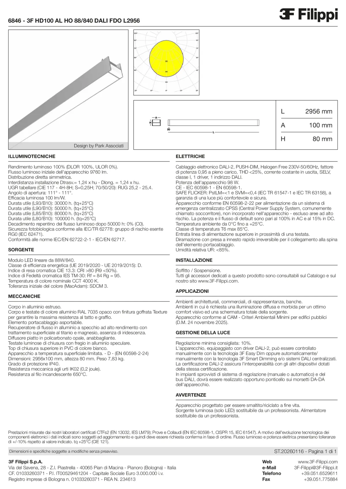 6846 - 3F HD100 AL HO 88-840 DALI FDO L2956 - Datasheet - it