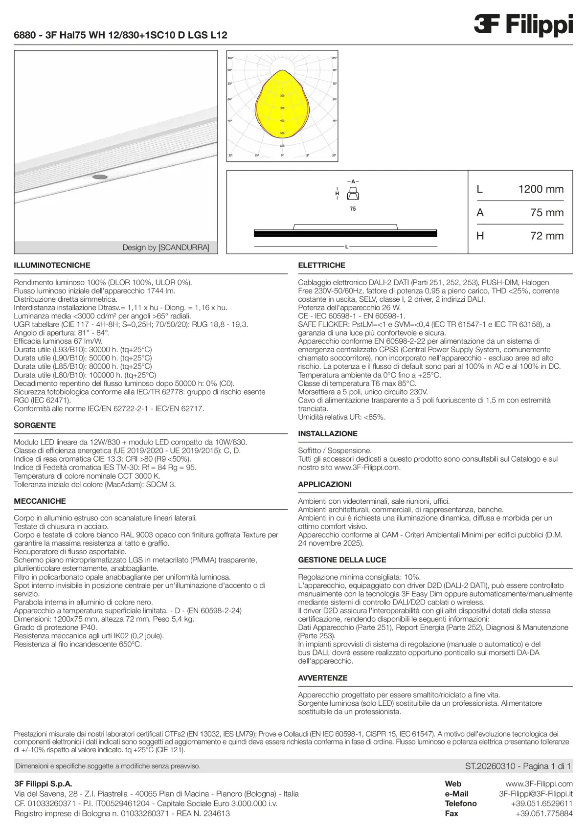6880 - 3F Hal75 WH 12-830+1SC10 D LGS L12 - Datasheet - it