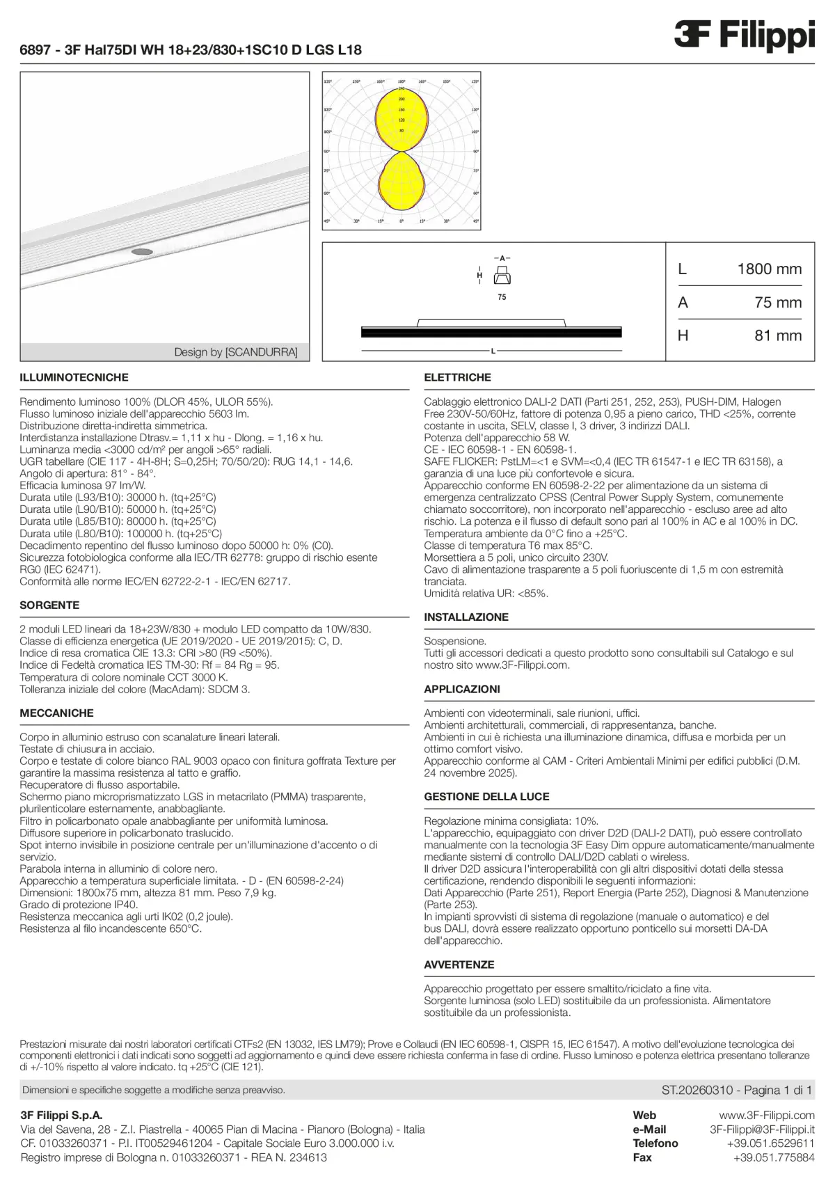 6897 - 3F Hal75DI WH 18+23-830+1SC10 D LGS L18 - Datasheet - it
