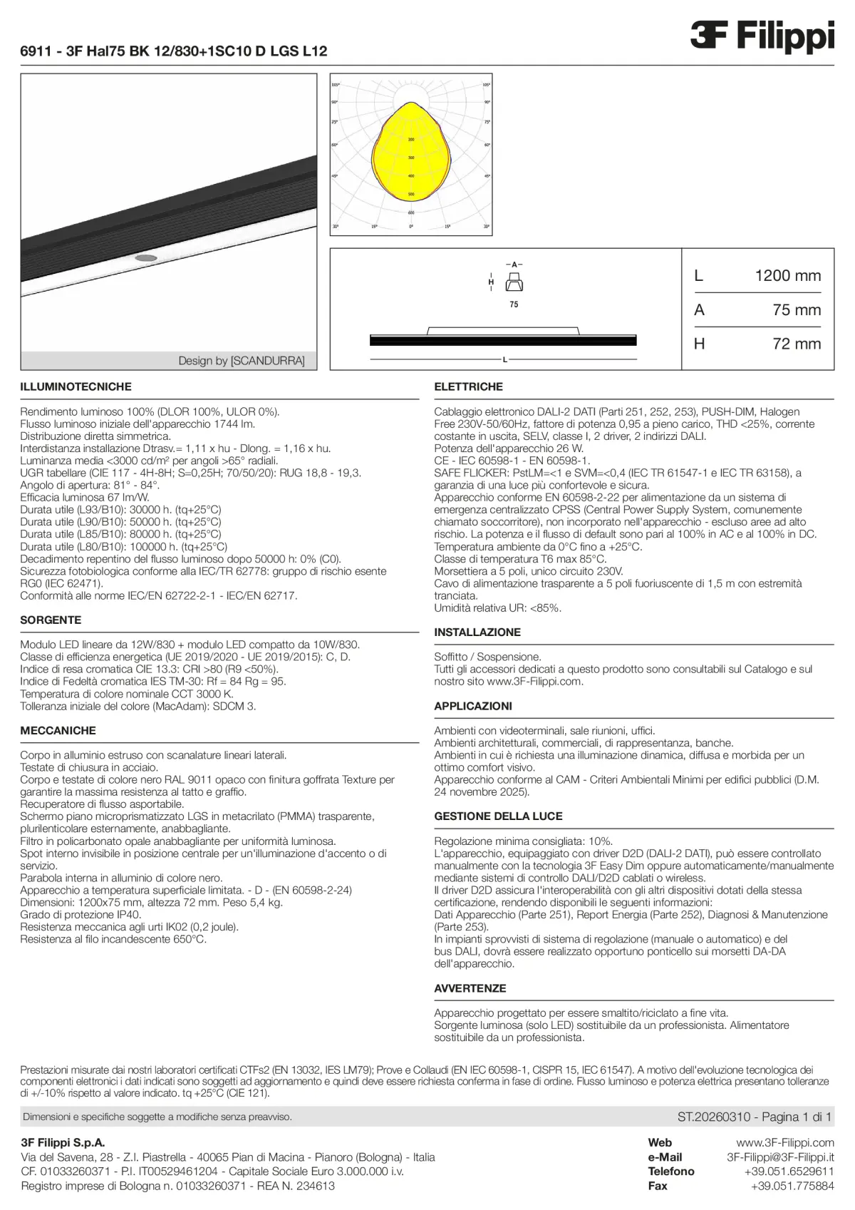 6911 - 3F Hal75 BK 12-830+1SC10 D LGS L12 - Datasheet - it