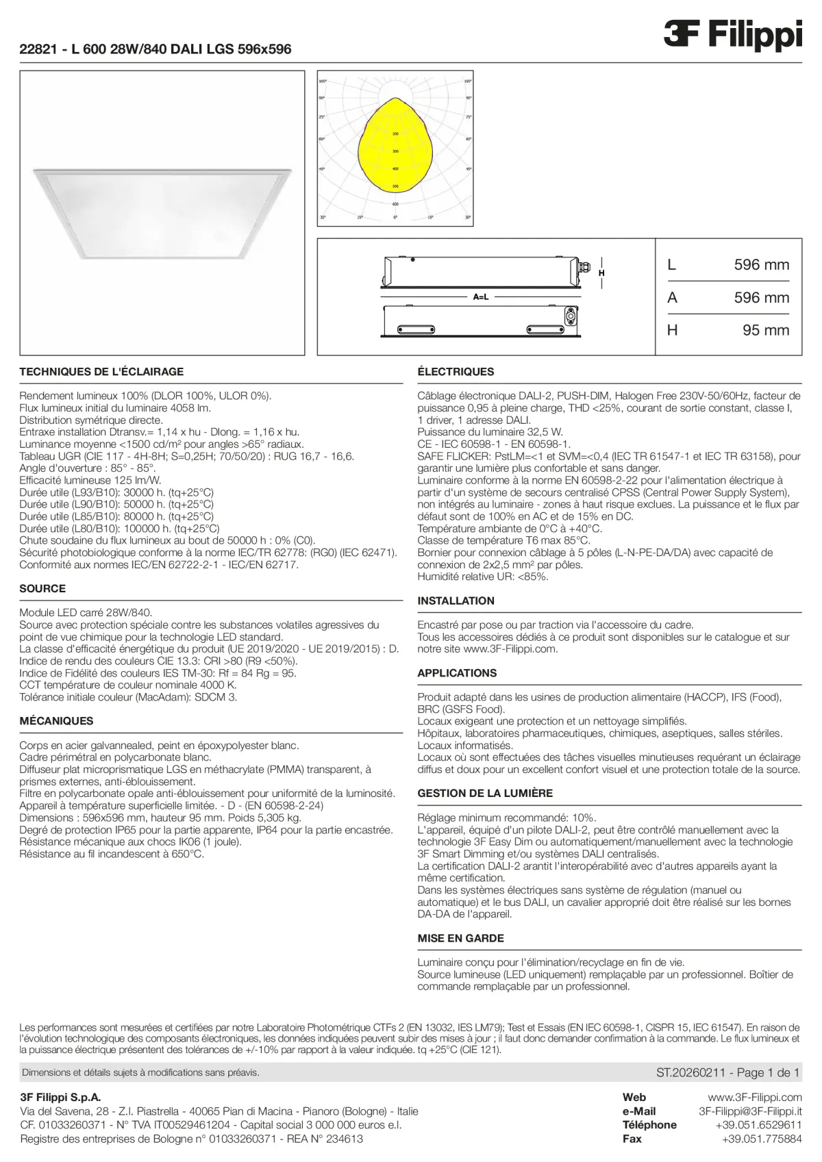 22821 - L 600 28W-840 DALI LGS 596x596 - Datasheet - fr