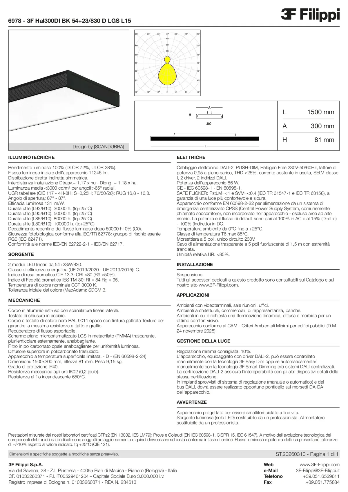 6978 - 3F Hal300DI BK 54+23-830 D LGS L15 - Datasheet - it
